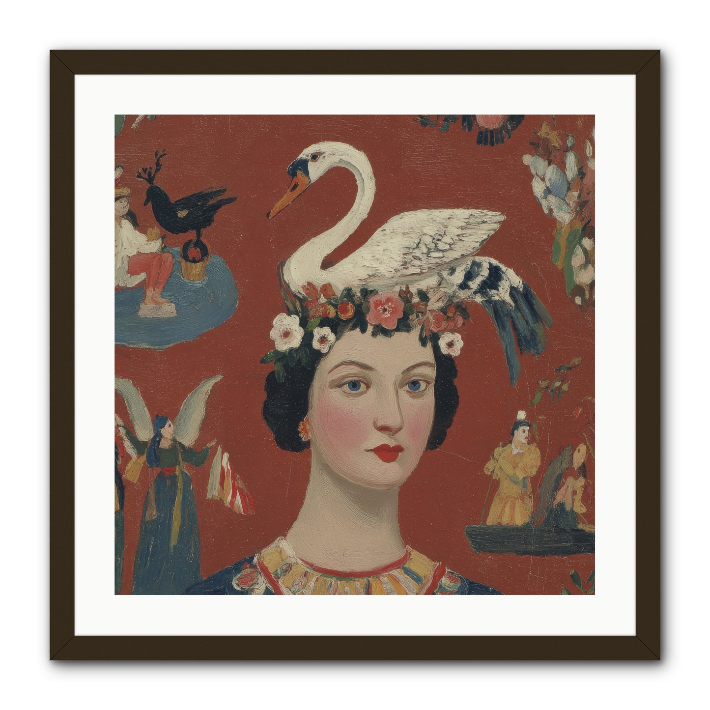The Empress’s Reading Club -- Framed Print - Black 24x24