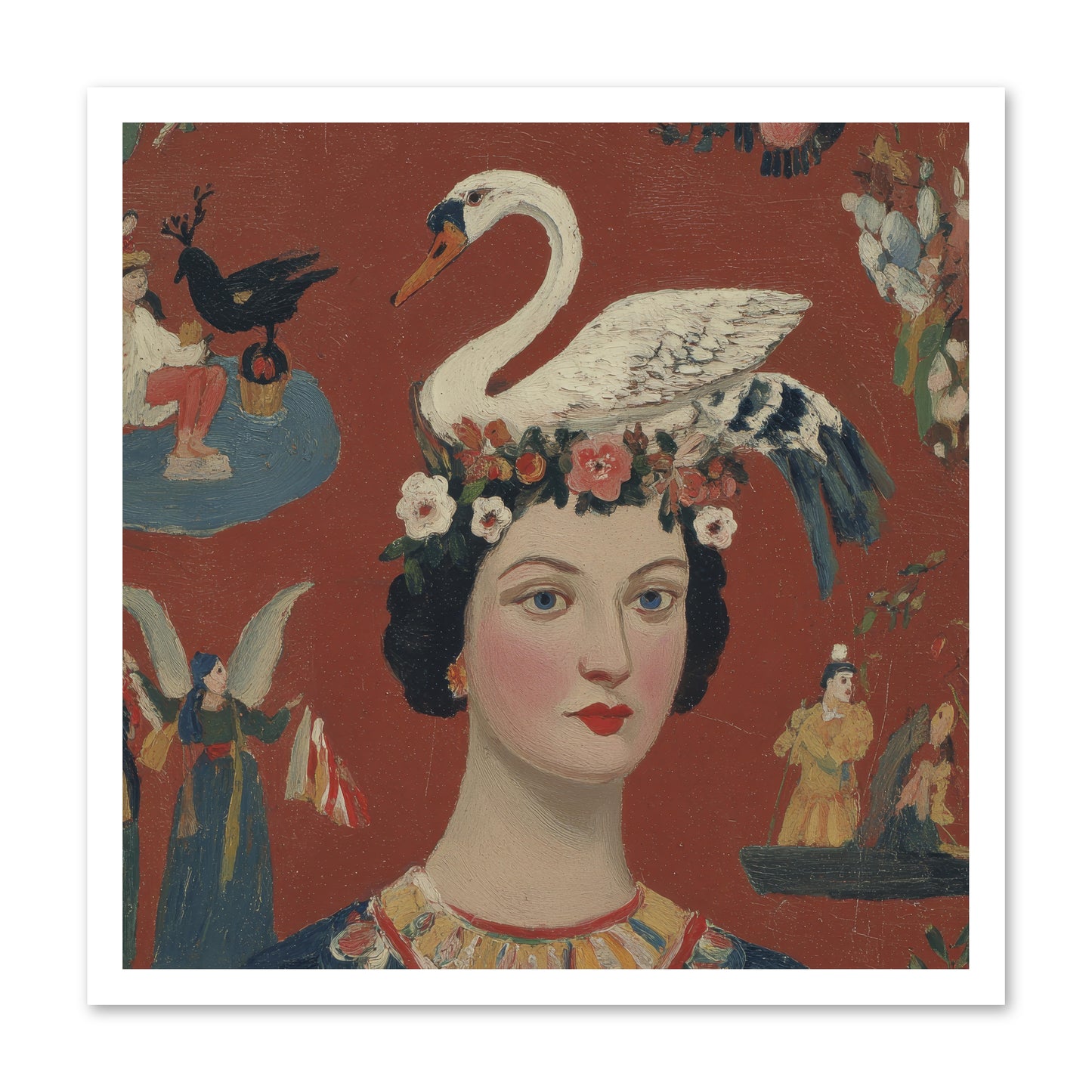 The Empress’s Reading Club -- Loose Canvas Print 24x24