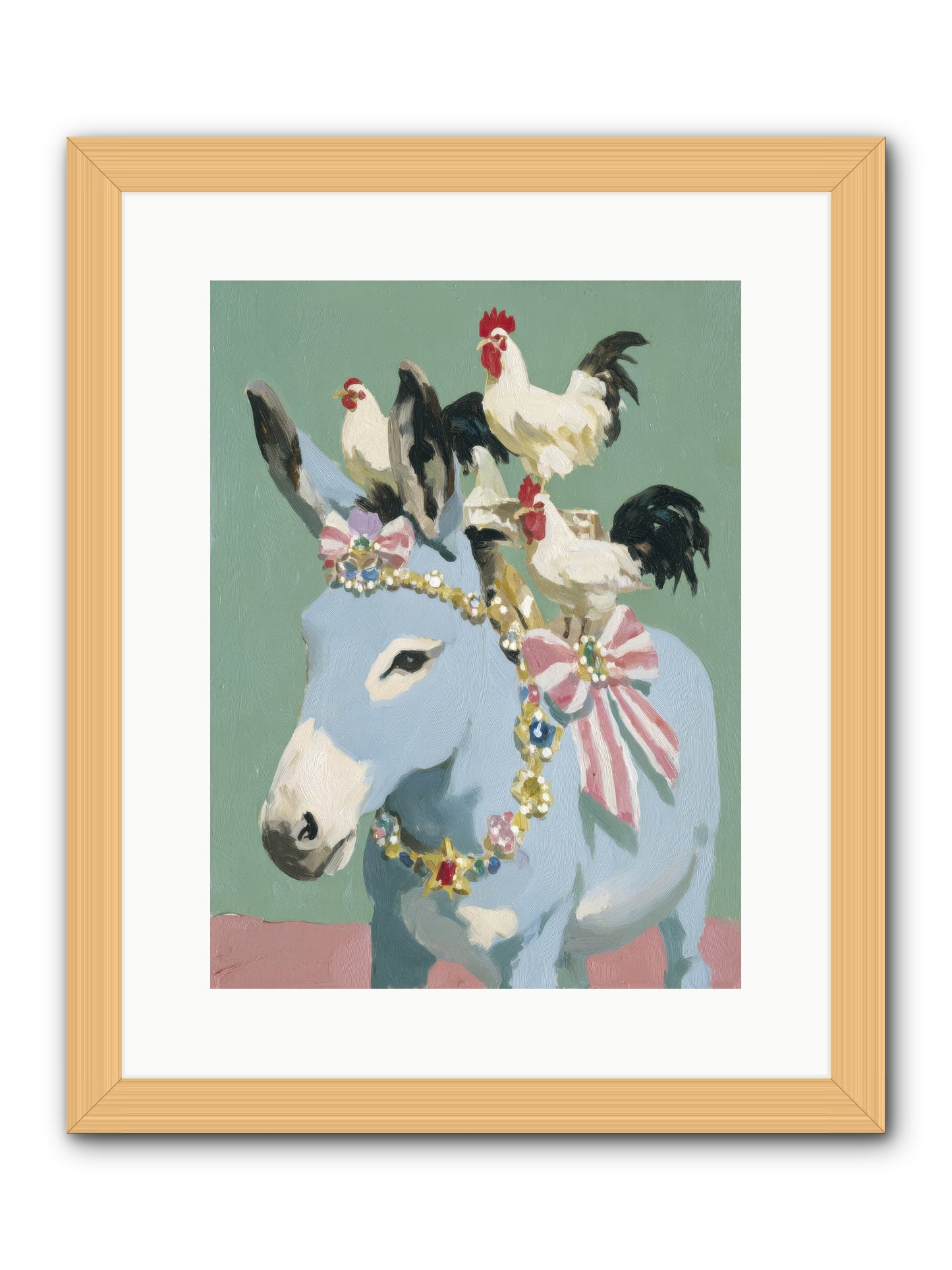 The Enchanted Gathering -- Framed Print - Natural 12x16