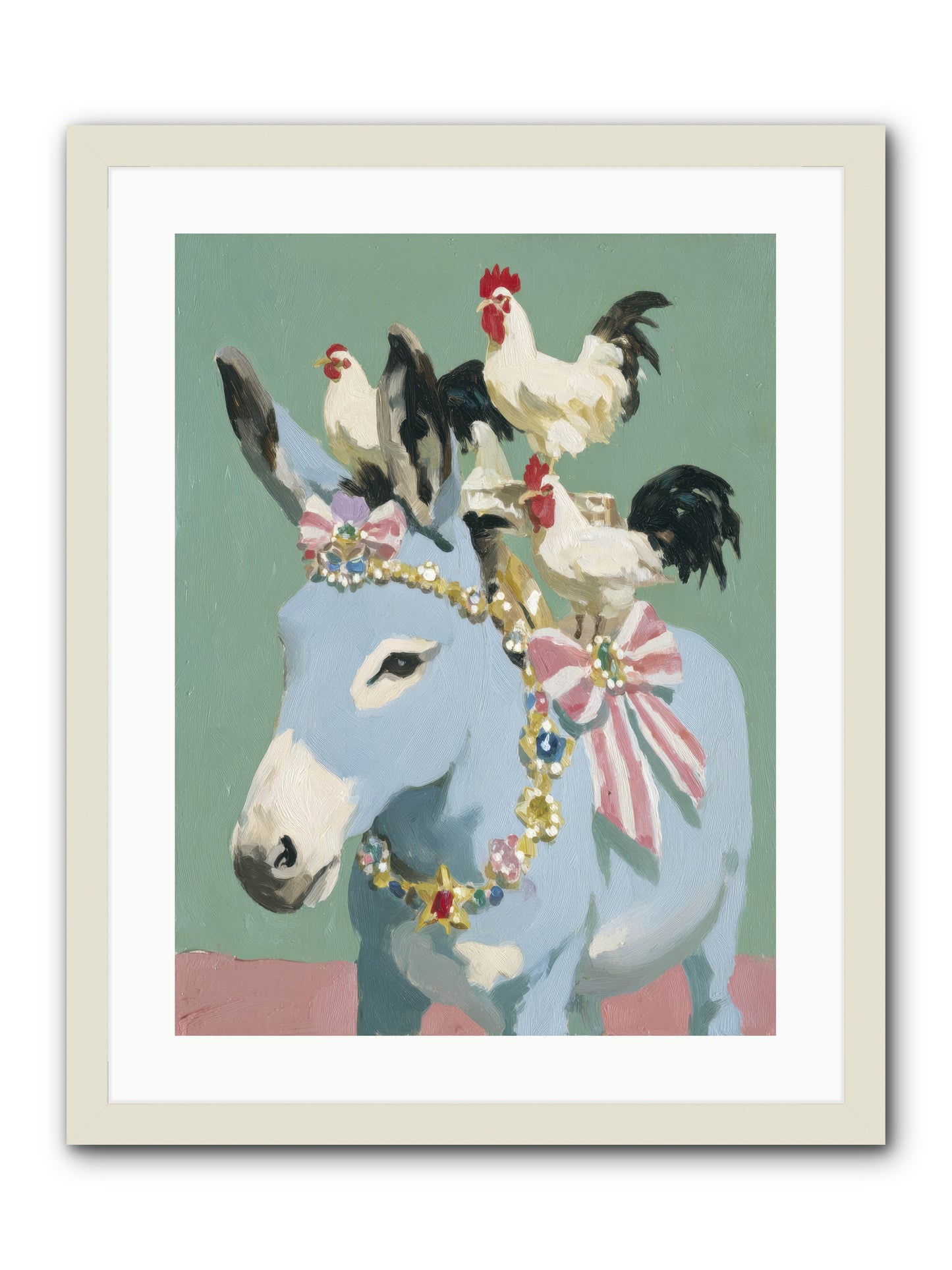 The Enchanted Gathering -- Framed Print - White 18x24