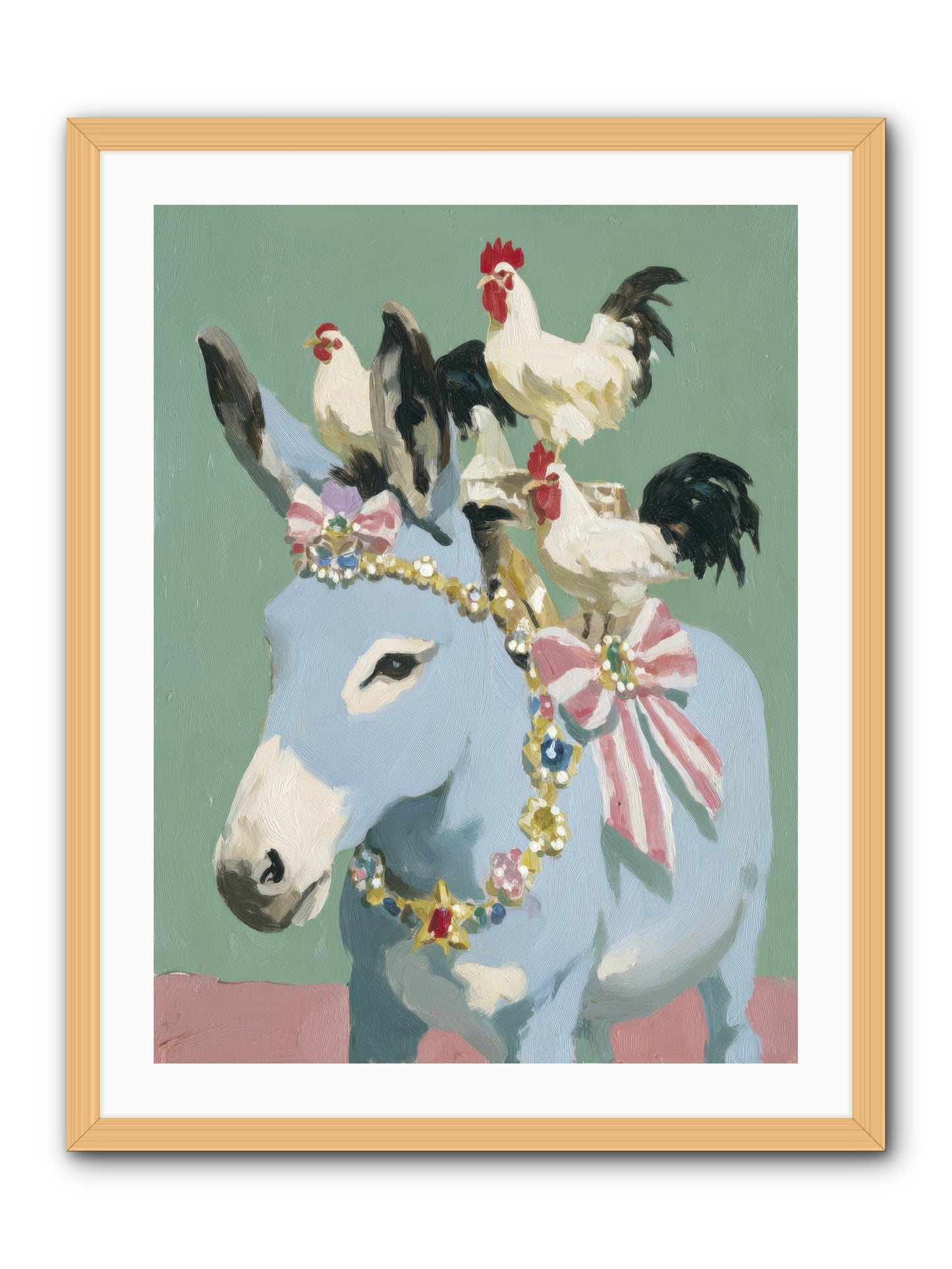 The Enchanted Gathering -- Framed Print - Natural 24x32
