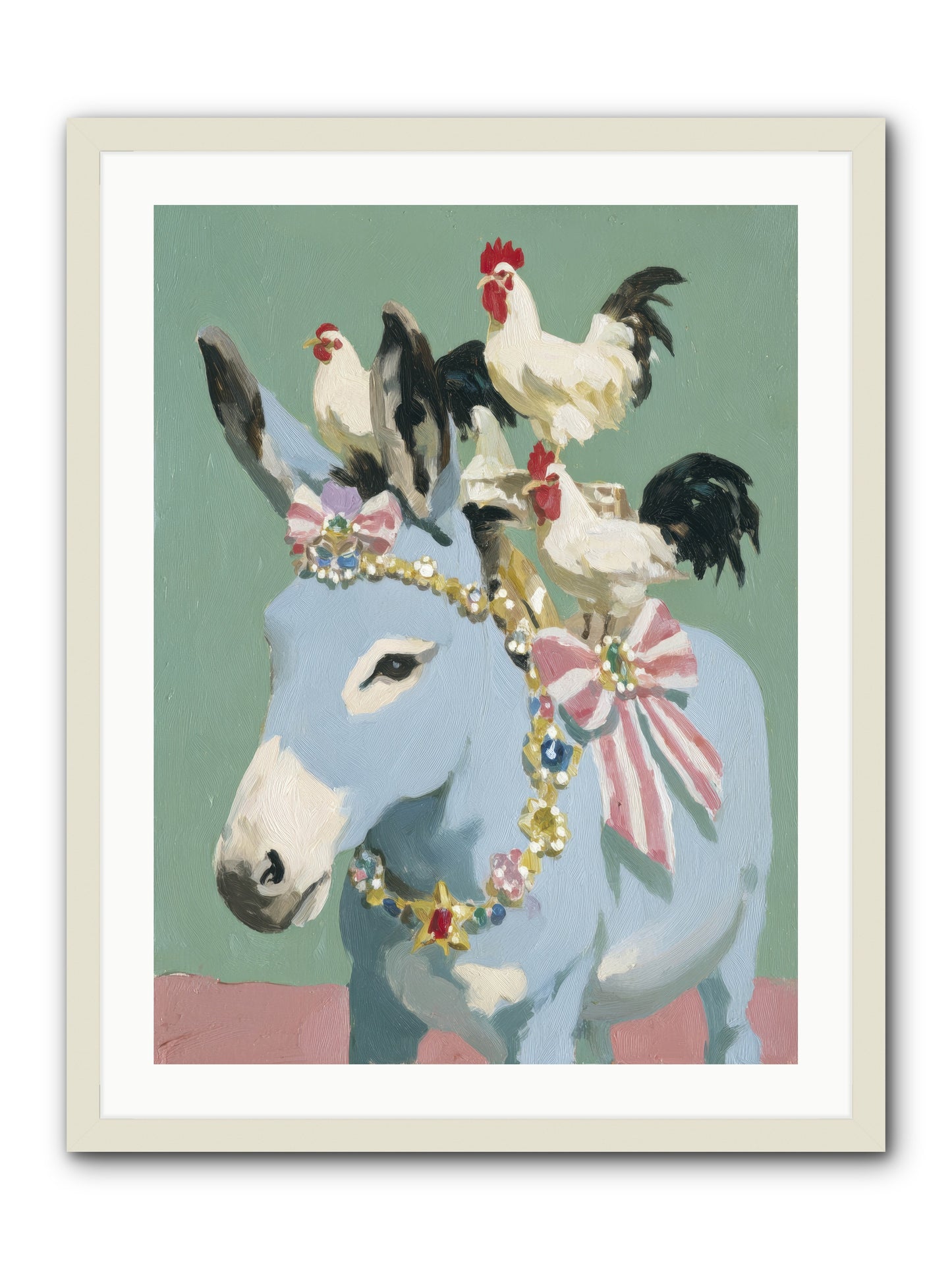The Enchanted Gathering -- Framed Print - White 24x32