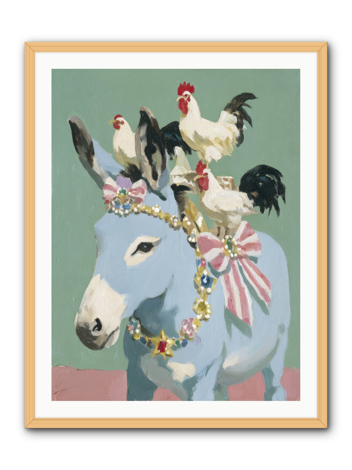 The Enchanted Gathering -- Framed Print - Natural 30x40