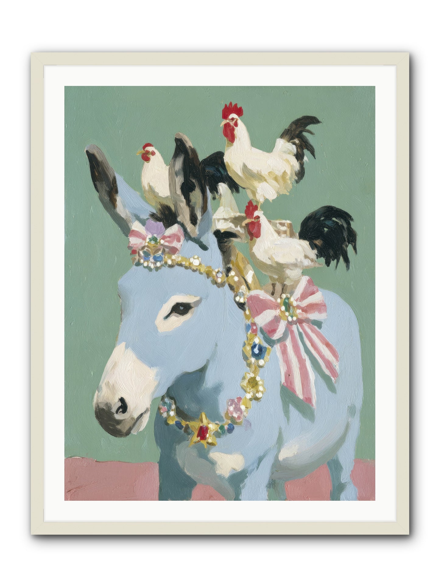 The Enchanted Gathering -- Framed Print - White 30x40