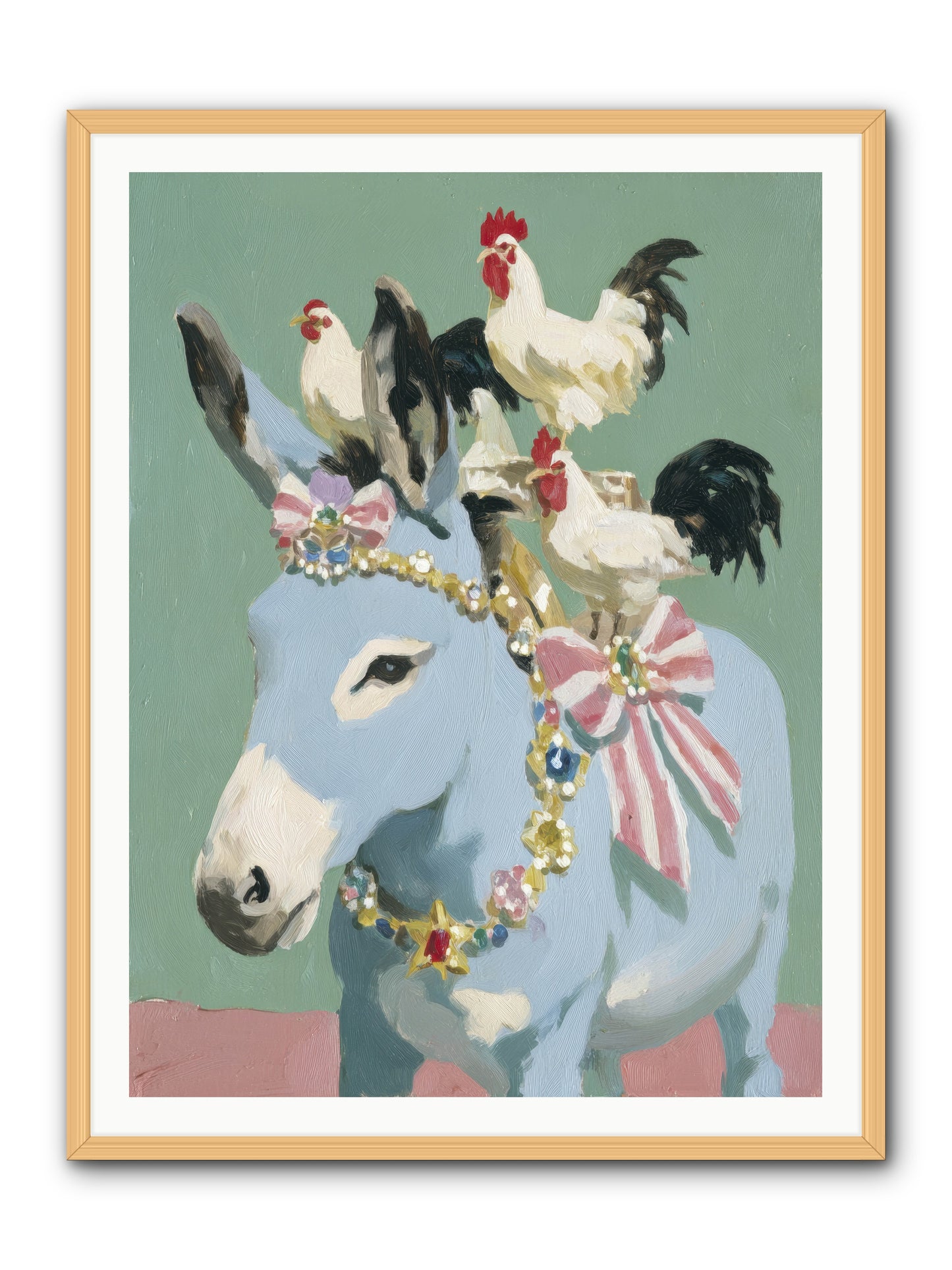 The Enchanted Gathering -- Framed Print - Natural 36x48