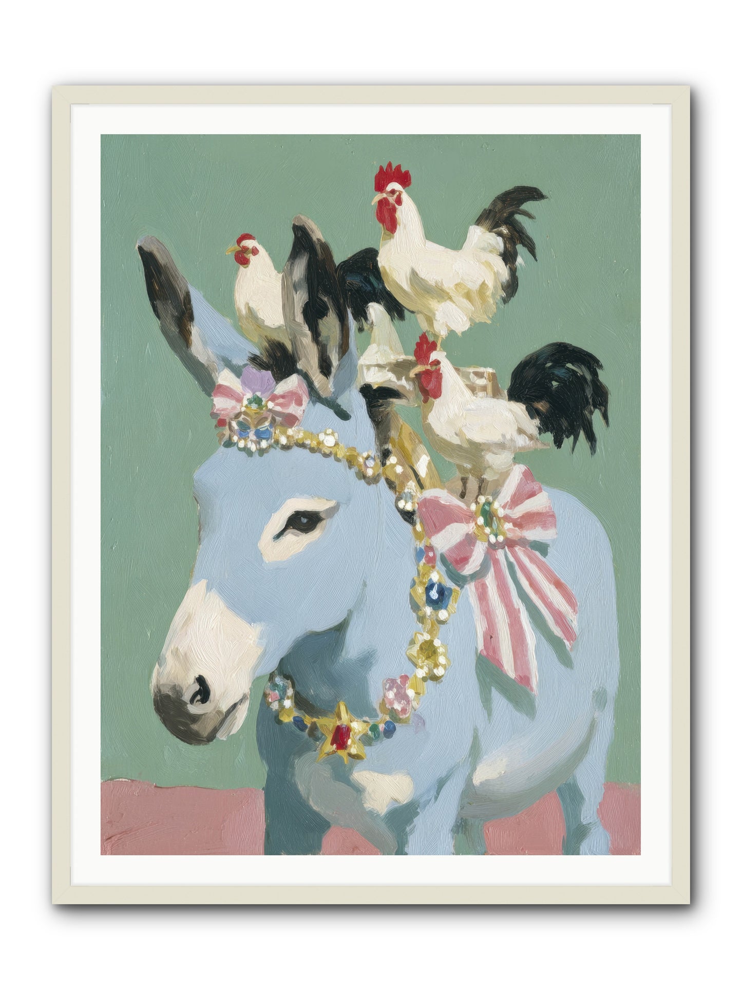 The Enchanted Gathering -- Framed Print - White 36x48