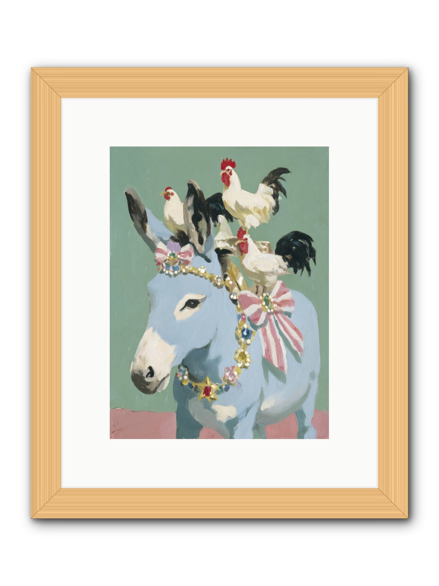 The Enchanted Gathering -- Framed Print - Natural 9x12