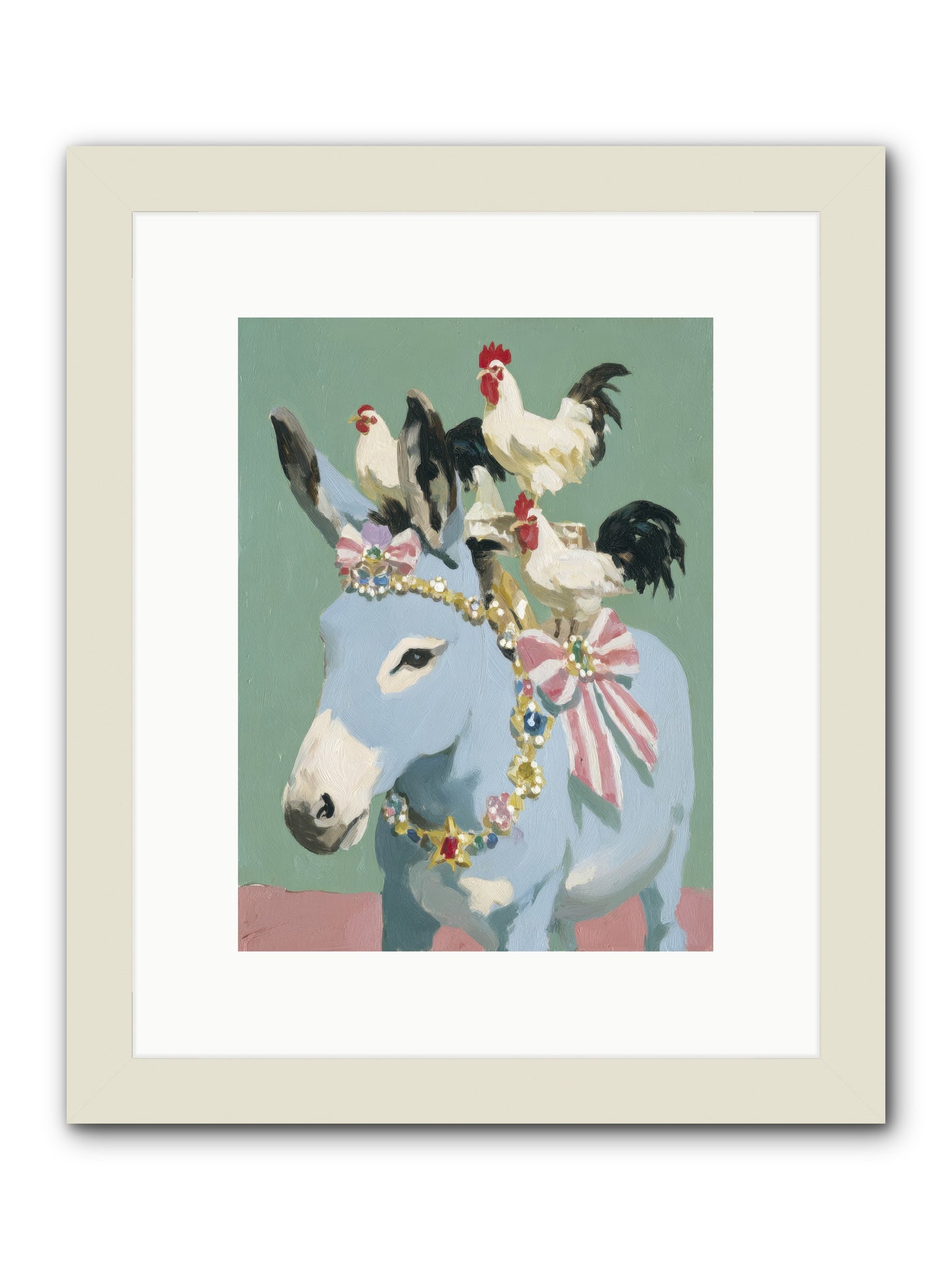 The Enchanted Gathering -- Framed Print - White 9x12