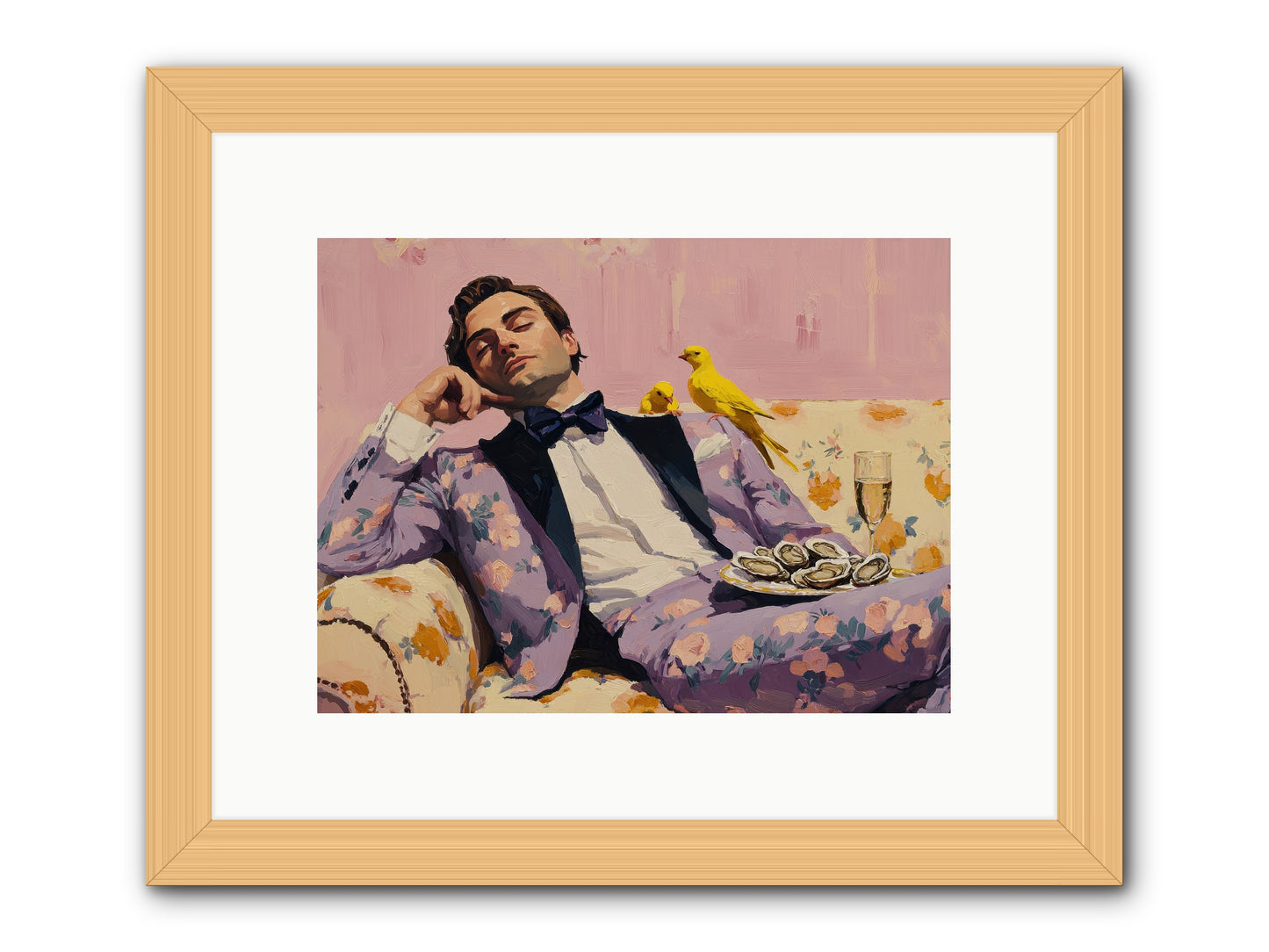 The Epicure's Symphony -- Framed Print - Natural 12x9