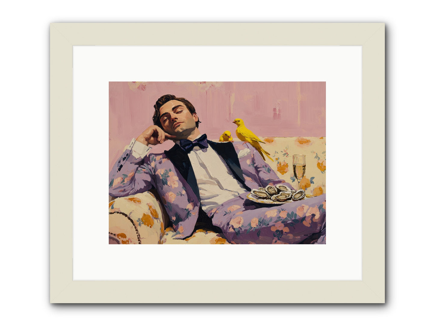 The Epicure's Symphony -- Framed Print - White 12x9