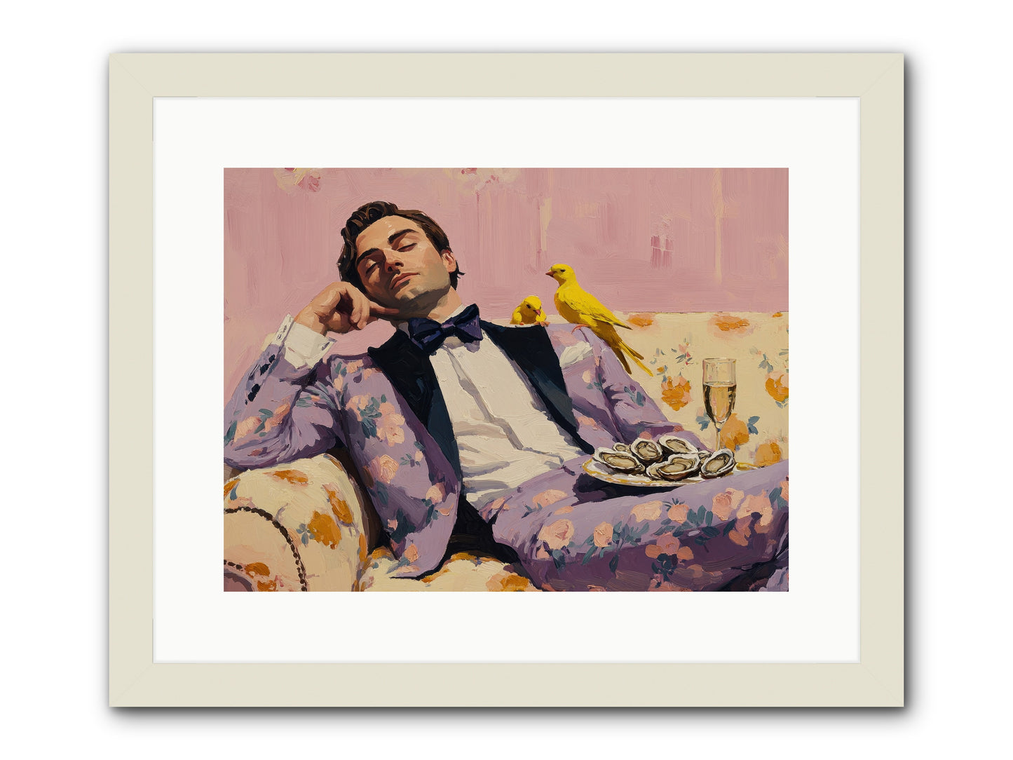 The Epicure's Symphony -- Framed Print - White 16x12