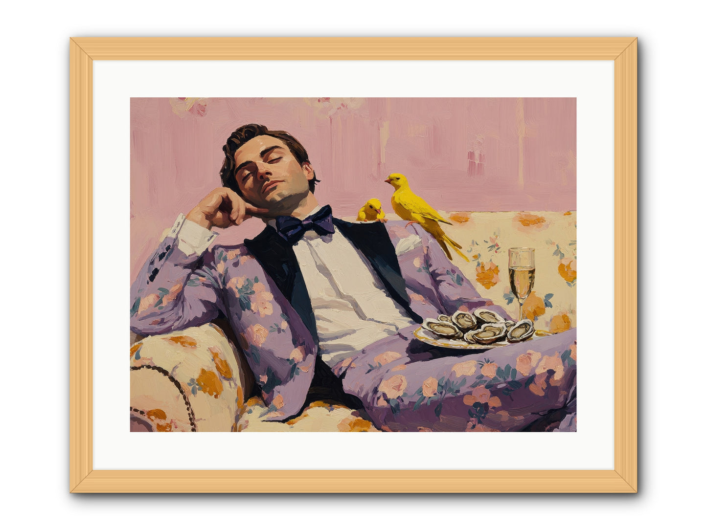 The Epicure's Symphony -- Framed Print - Natural 24x18
