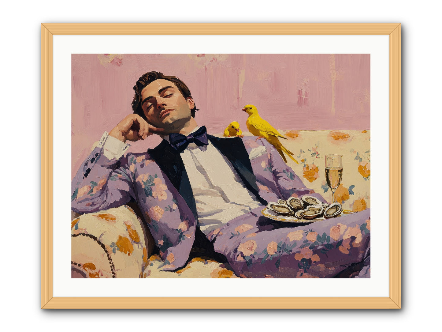 The Epicure's Symphony -- Framed Print - Natural 32x24