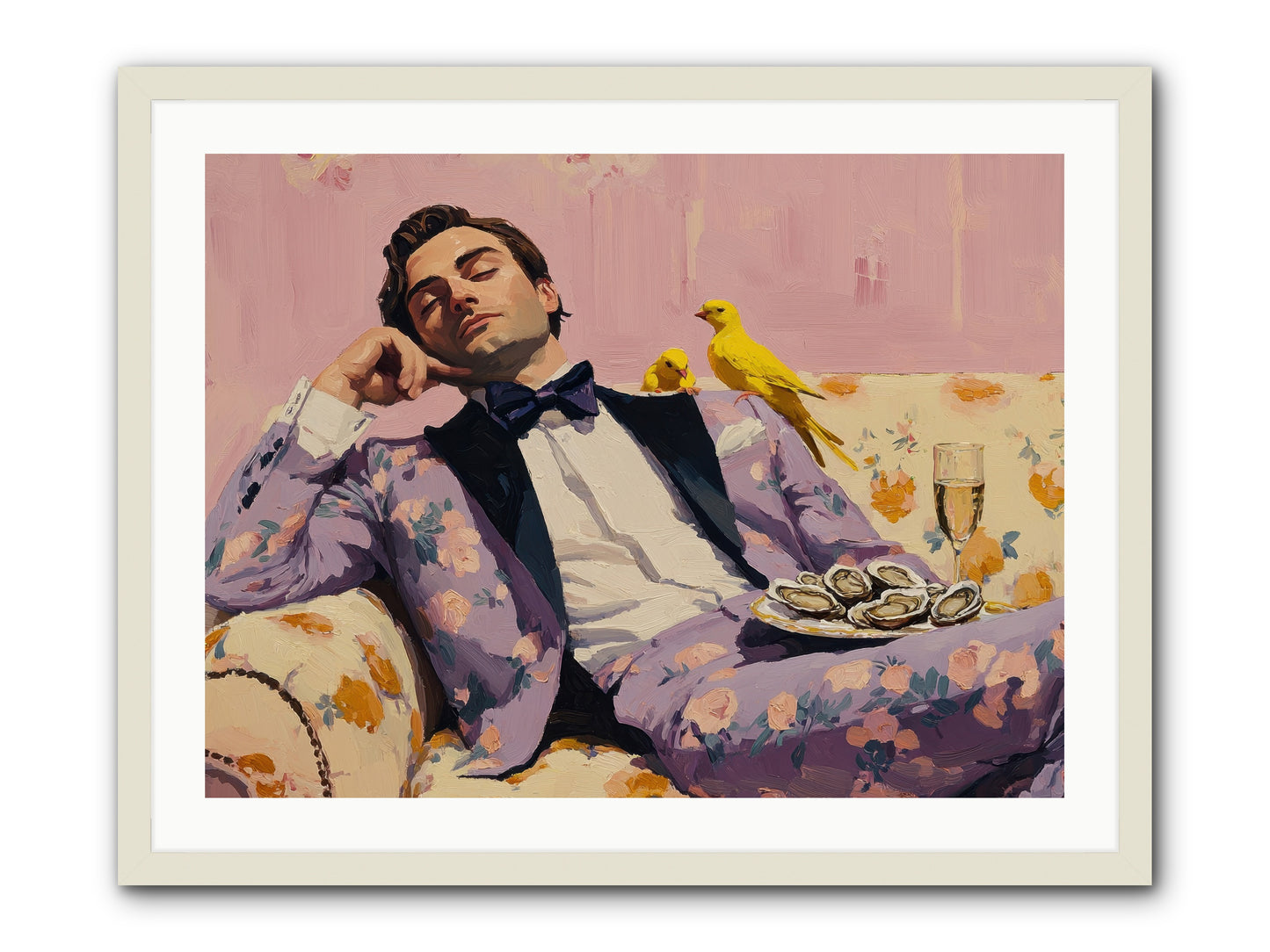 The Epicure's Symphony -- Framed Print - White 32x24