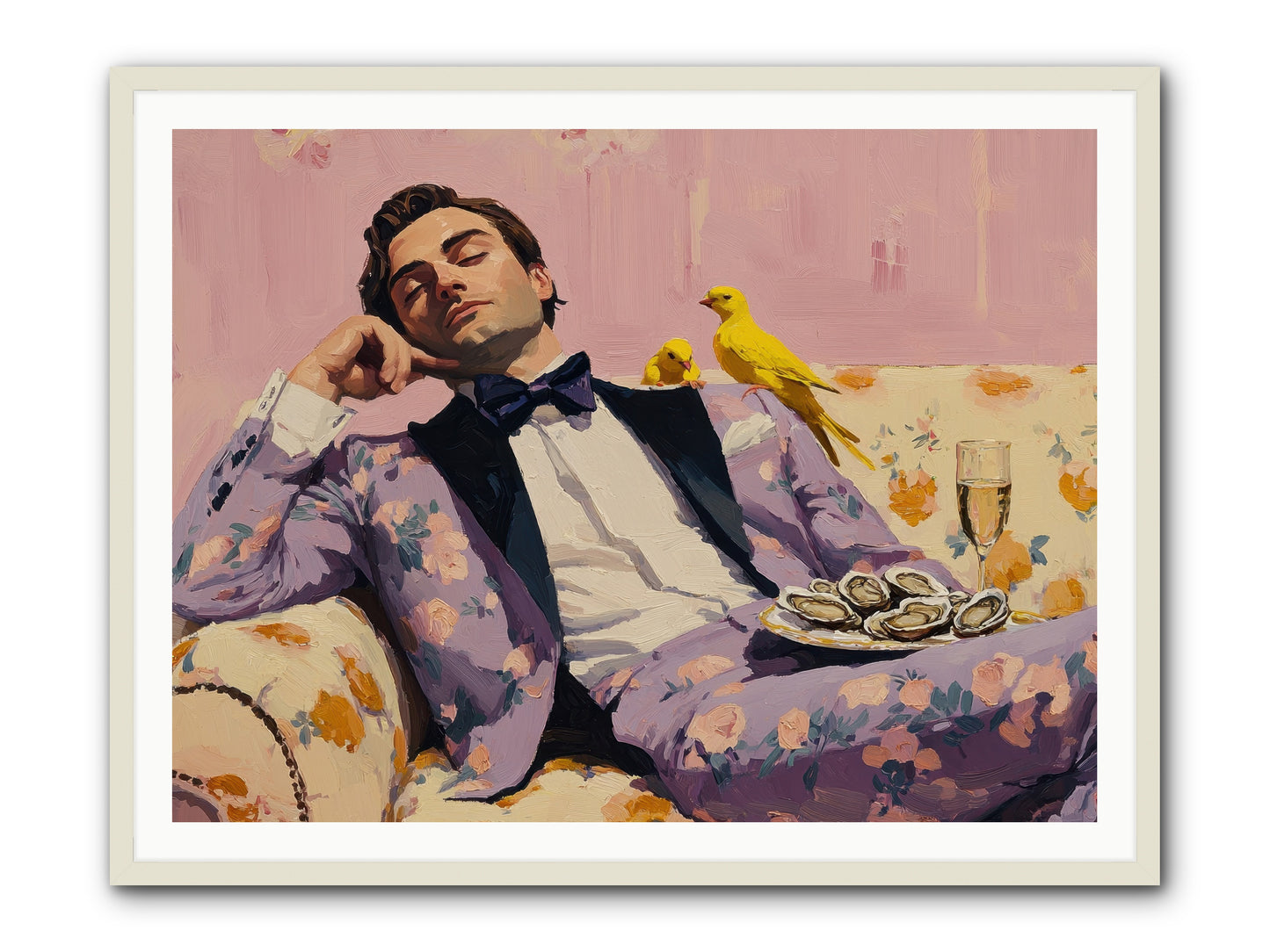 The Epicure's Symphony -- Framed Print - White 48x36