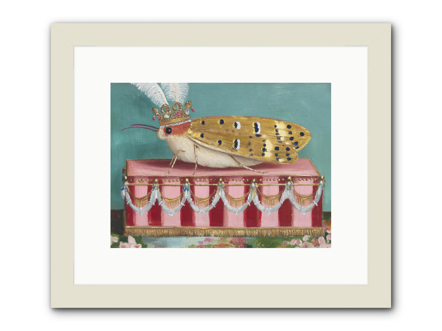 The Ethereal Pavilion -- Framed Print - White 12x9