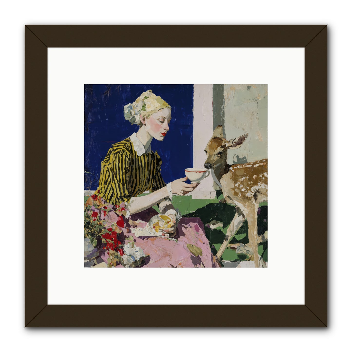 The Etiquette of Wild Things -- Framed Print - Black 10x10