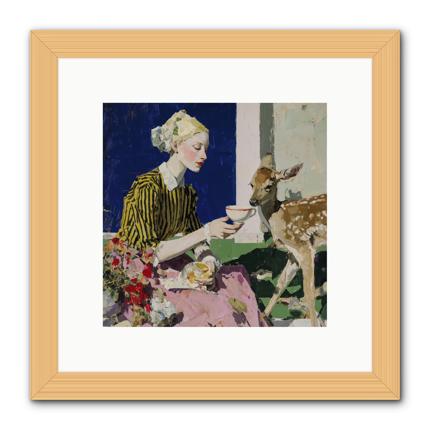 The Etiquette of Wild Things -- Framed Print - Natural 10x10