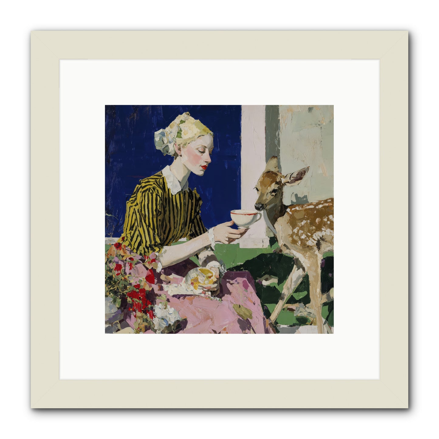 The Etiquette of Wild Things -- Framed Print - White 10x10