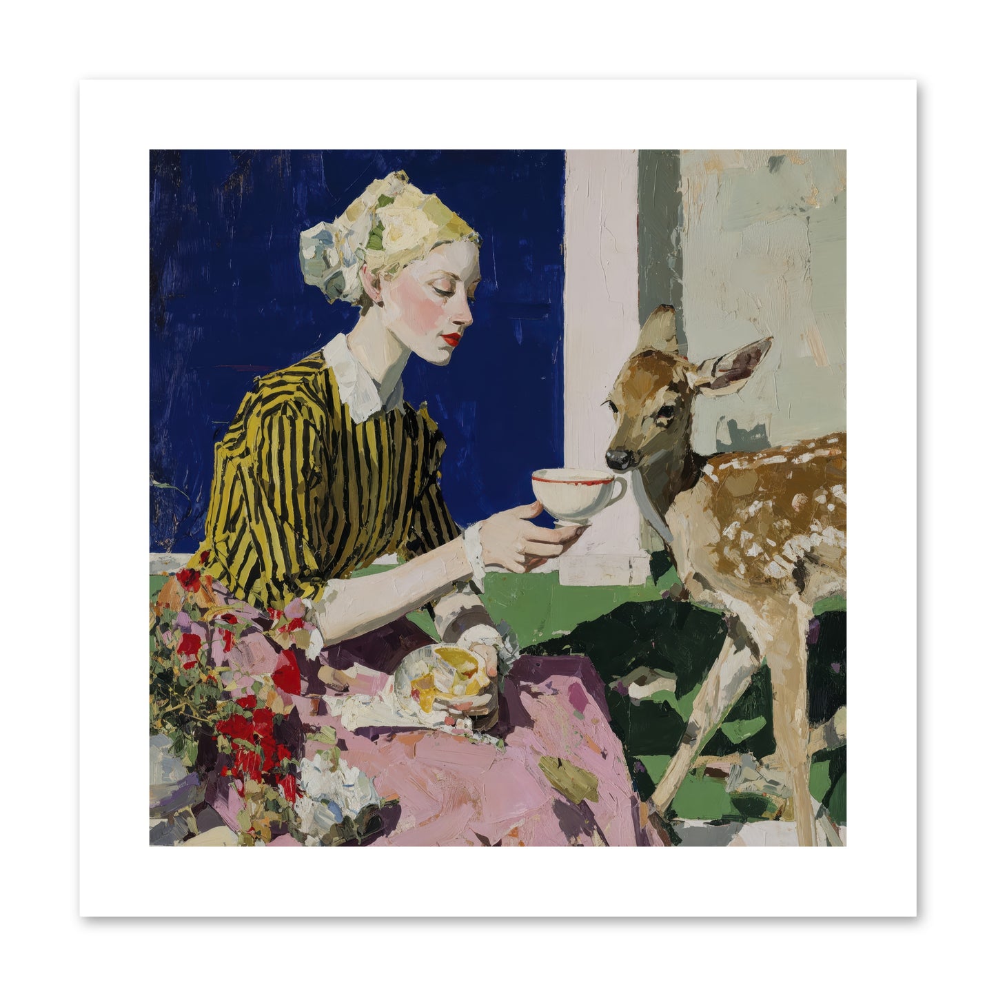 The Etiquette of Wild Things -- Loose Canvas Print 10x10