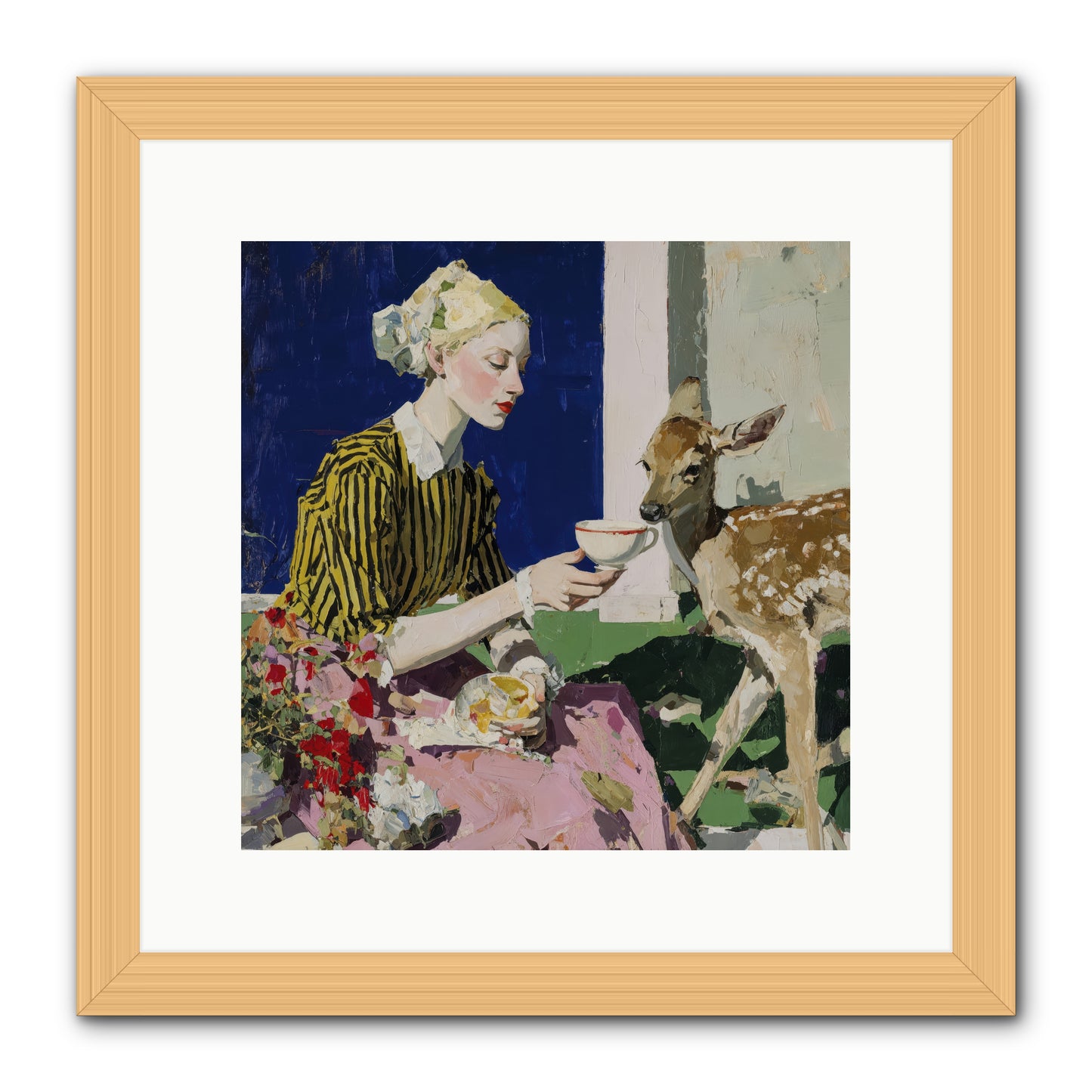 The Etiquette of Wild Things -- Framed Print - Natural 12x12