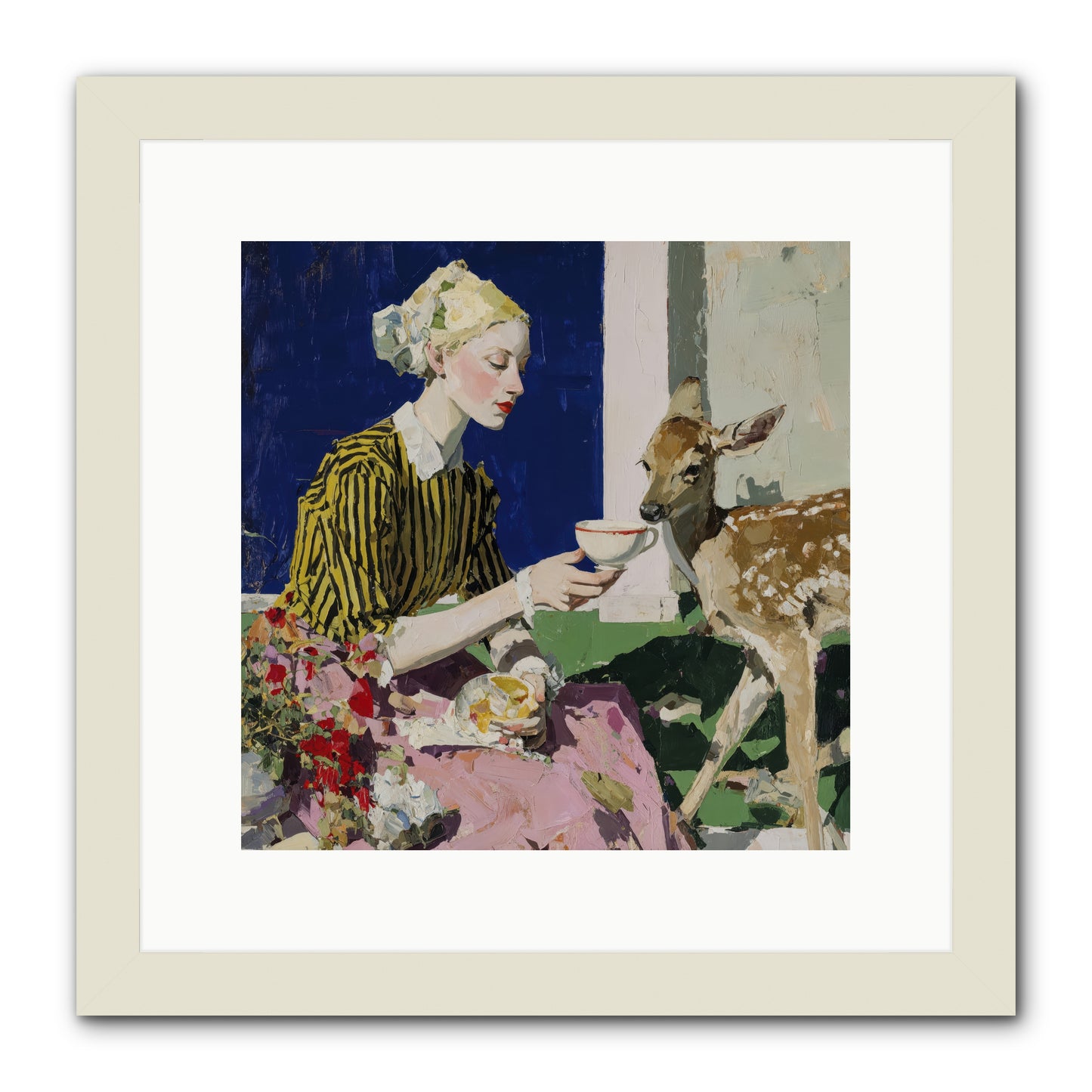 The Etiquette of Wild Things -- Framed Print - White 12x12