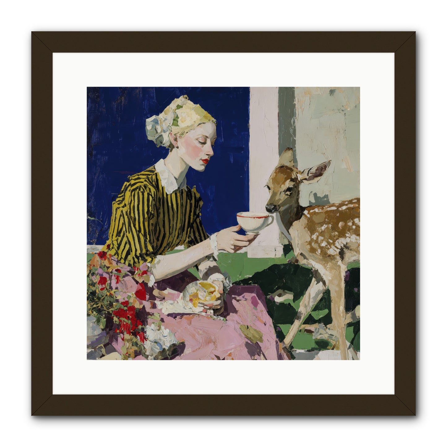 The Etiquette of Wild Things -- Framed Print - Black 16x16