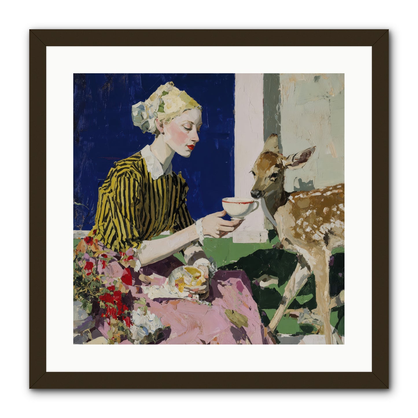 The Etiquette of Wild Things -- Framed Print - Black 20x20