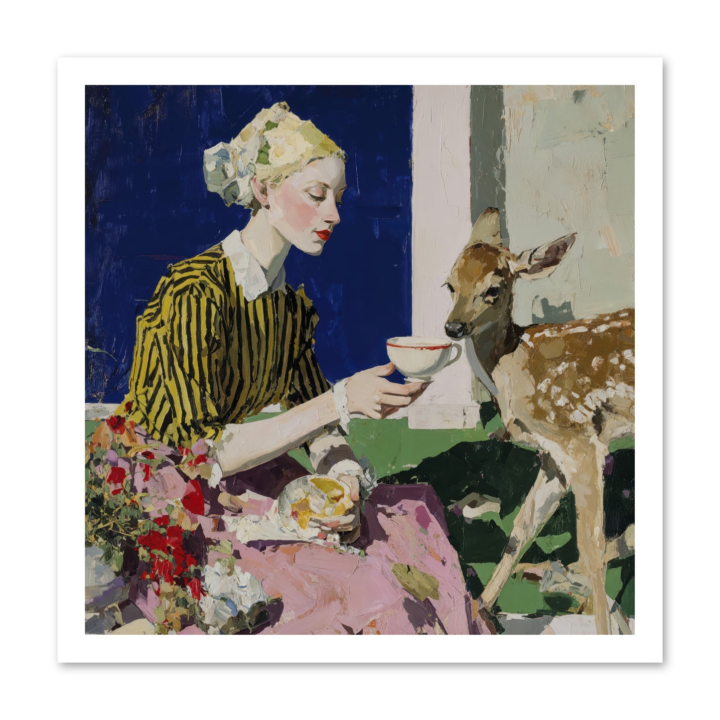 The Etiquette of Wild Things -- Loose Canvas Print 20x20