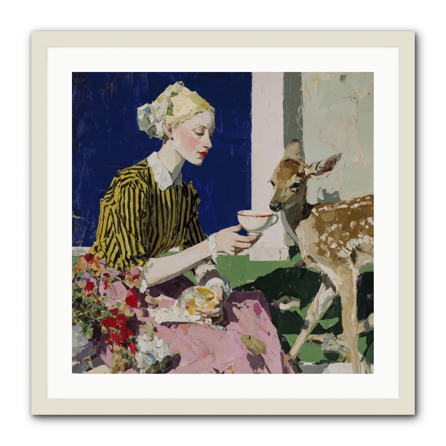 The Etiquette of Wild Things -- Framed Print - White 24x24