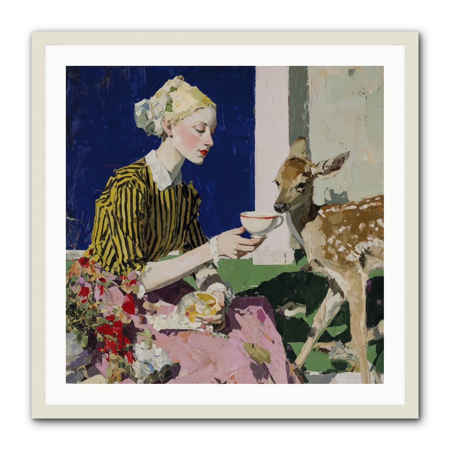 The Etiquette of Wild Things -- Framed Print - White 30x30
