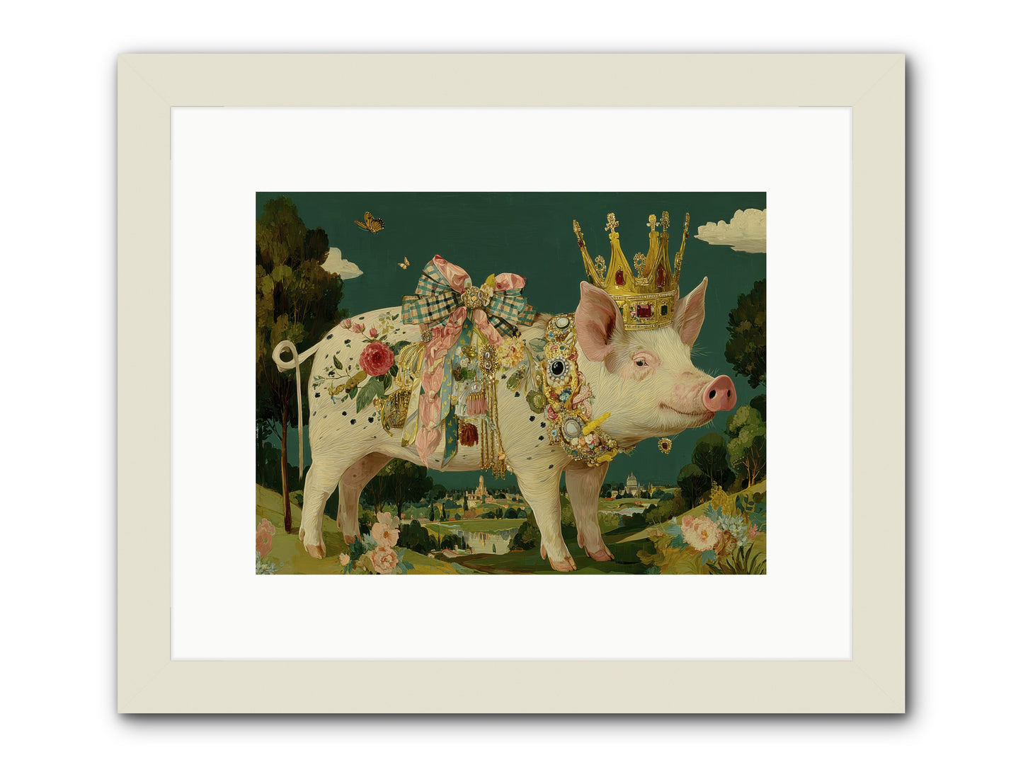 The Euphoric Arrival -- Framed Print - White 12x9