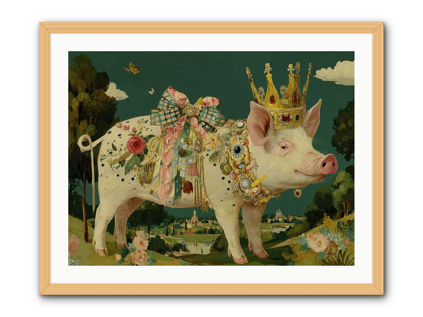 The Euphoric Arrival -- Framed Print - Natural 32x24