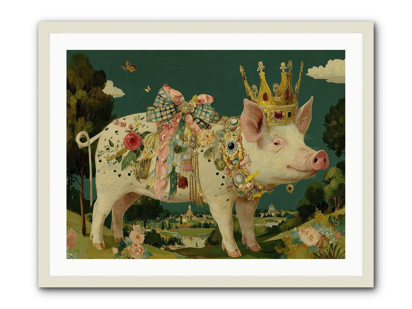 The Euphoric Arrival -- Framed Print - White 32x24