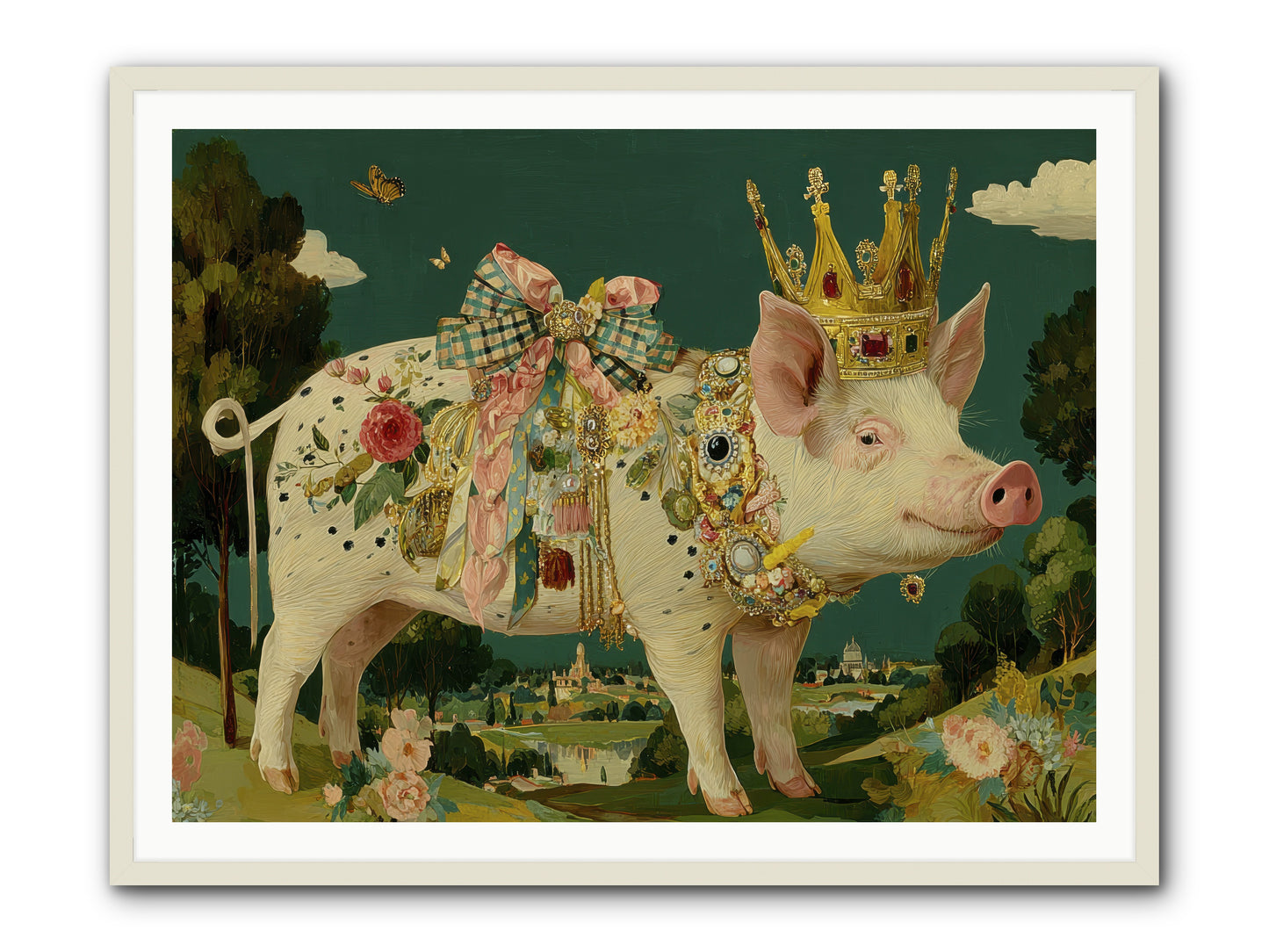 The Euphoric Arrival -- Framed Print - White 48x36