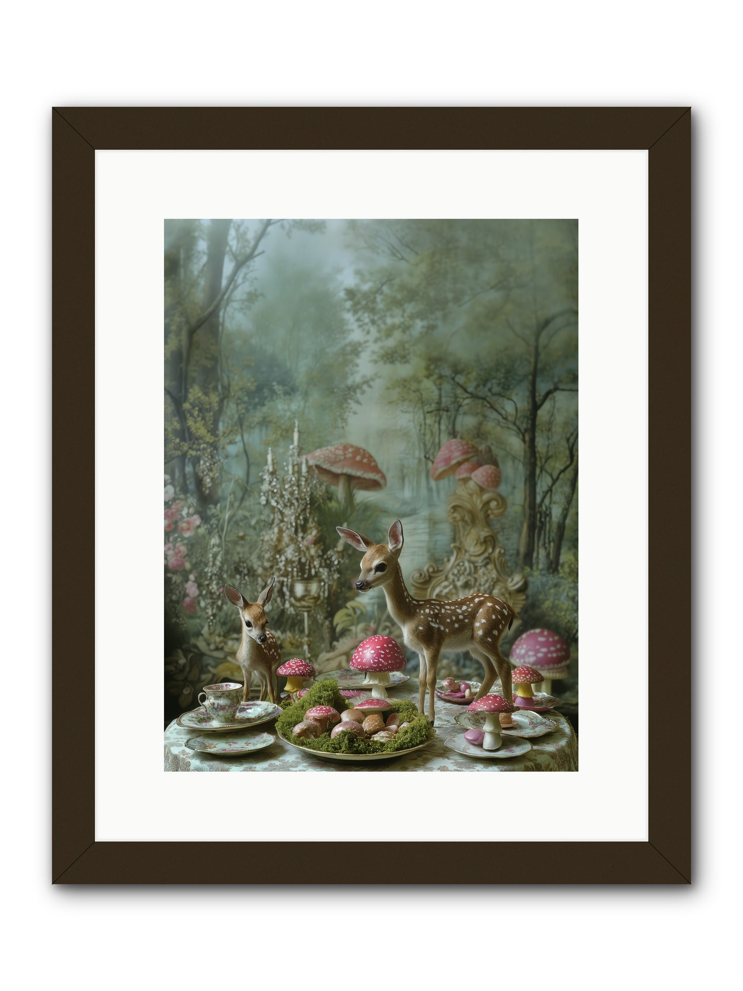 The Fairy Court -- Framed Print - Black 12x16