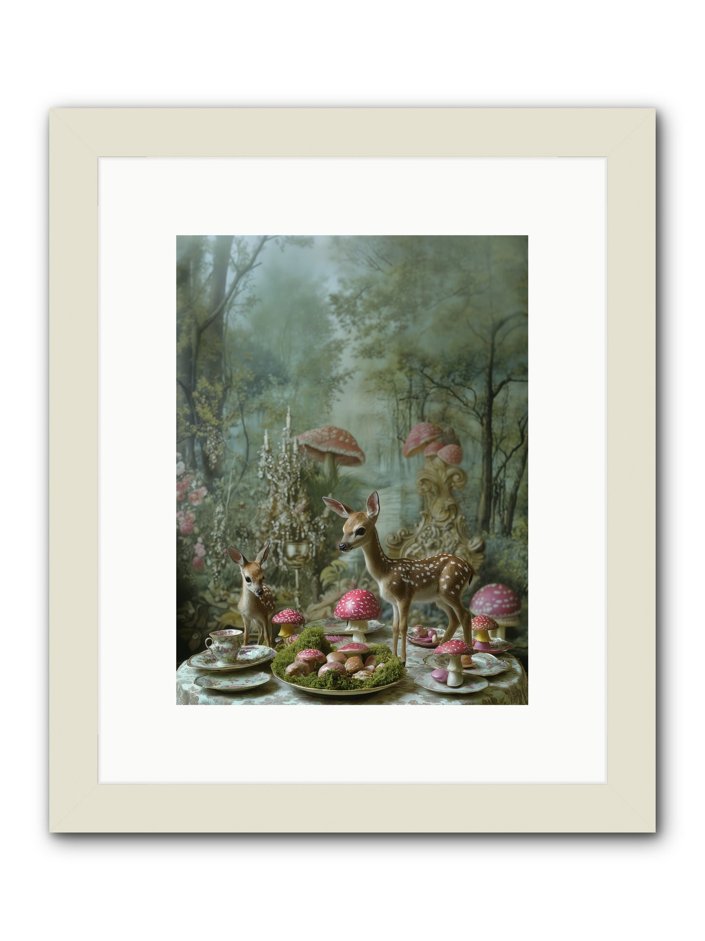 The Fairy Court -- Framed Print - White 9x12