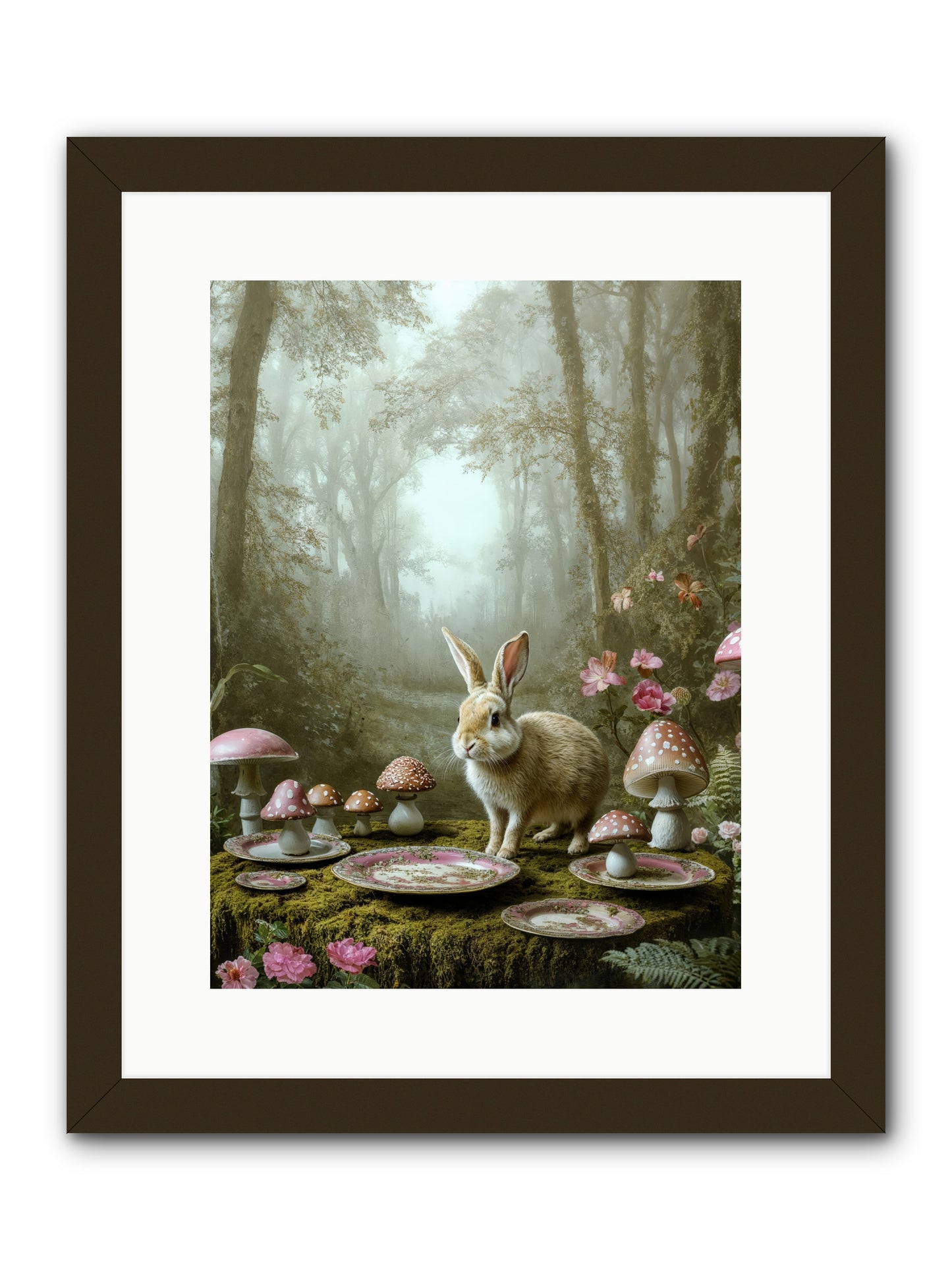 The Fairy Court Lapin -- Framed Print - Black 12x16