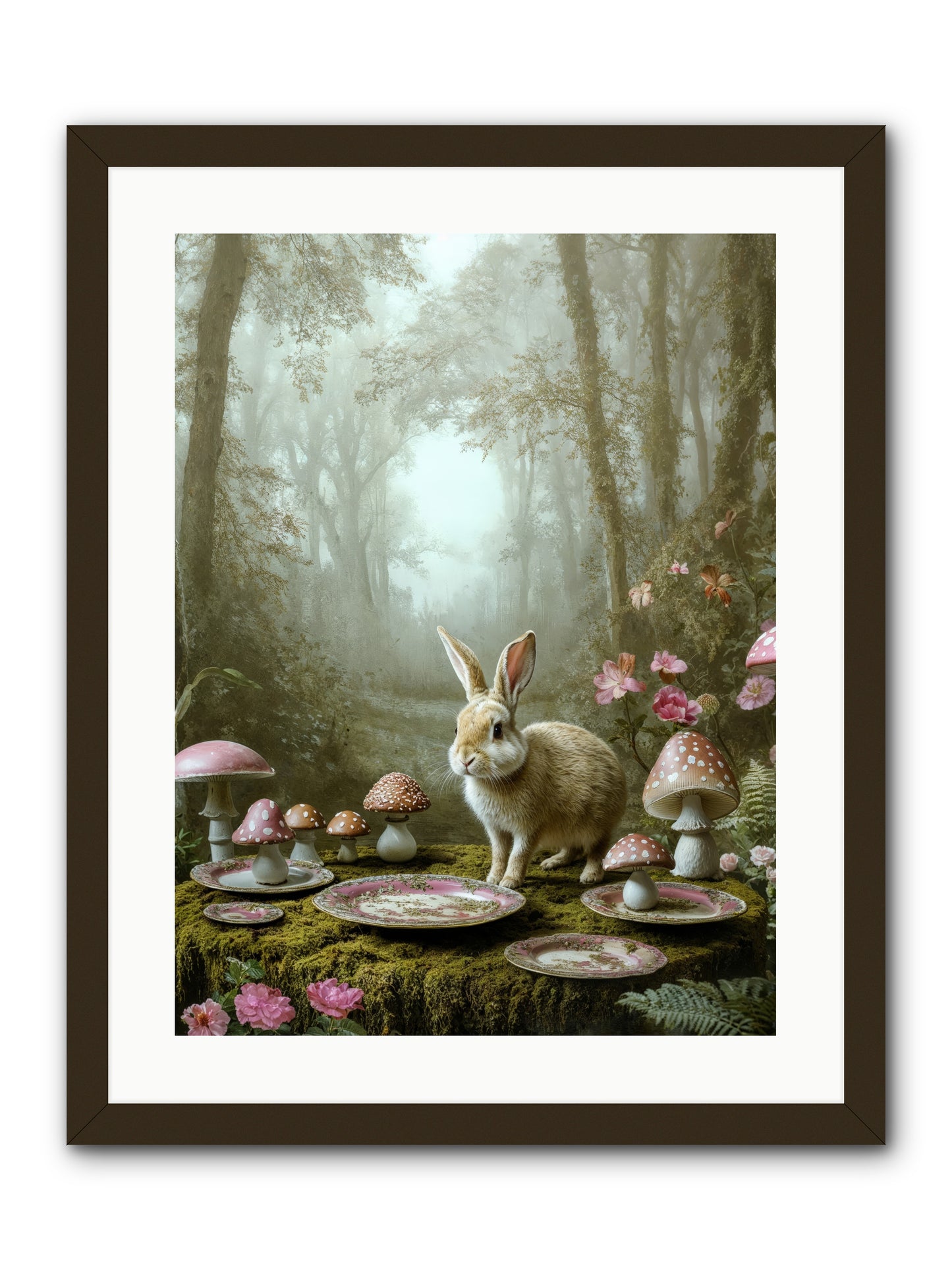 The Fairy Court Lapin -- Framed Print - Black 18x24