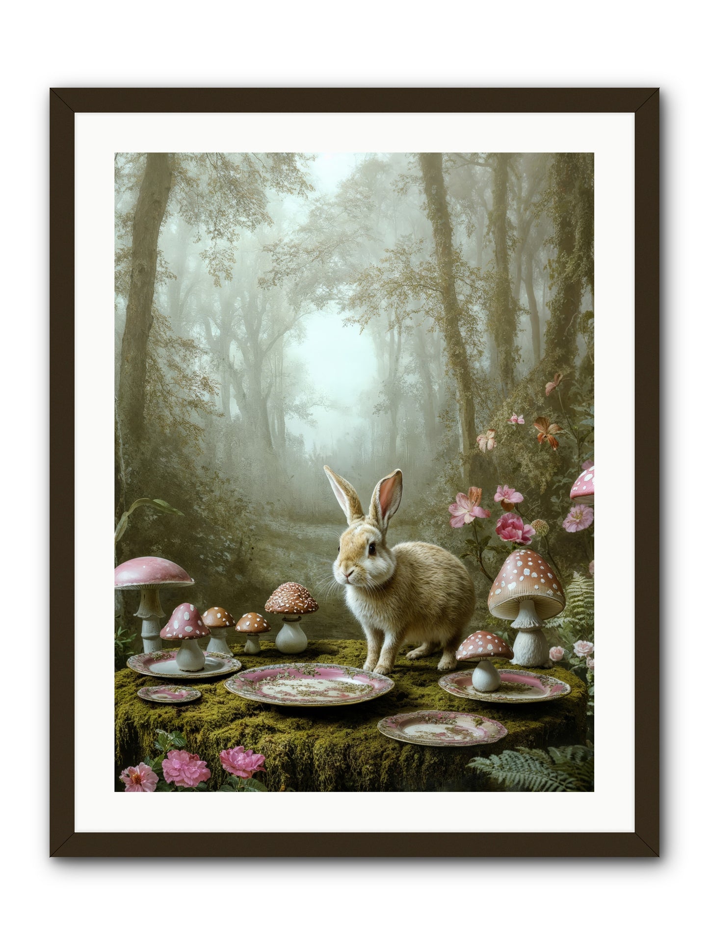 The Fairy Court Lapin -- Framed Print - Black 24x32