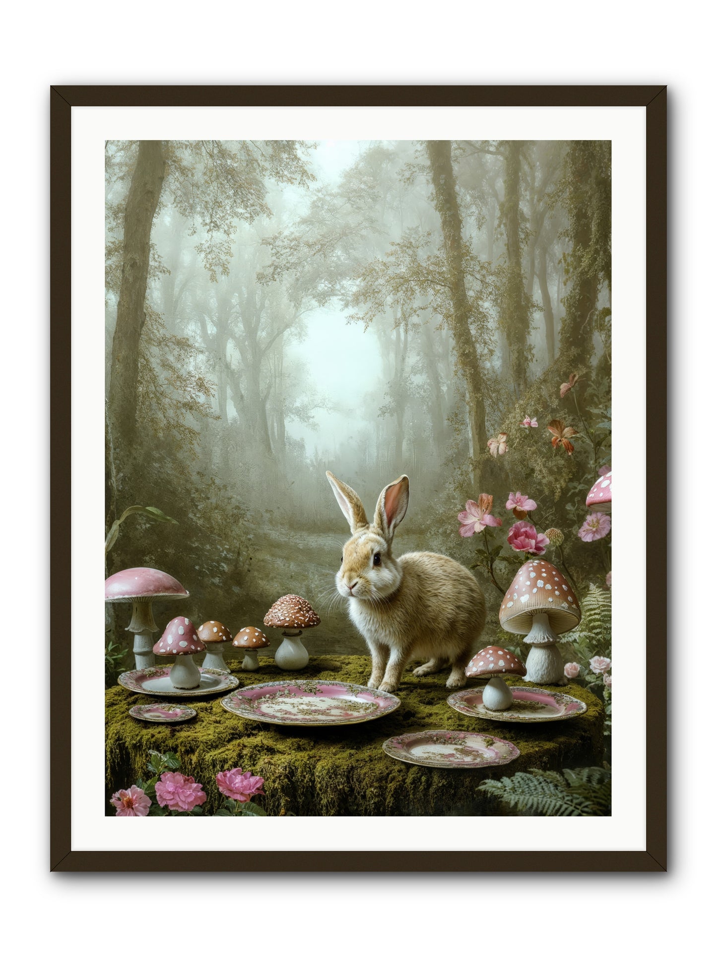 The Fairy Court Lapin -- Framed Print - Black 30x40