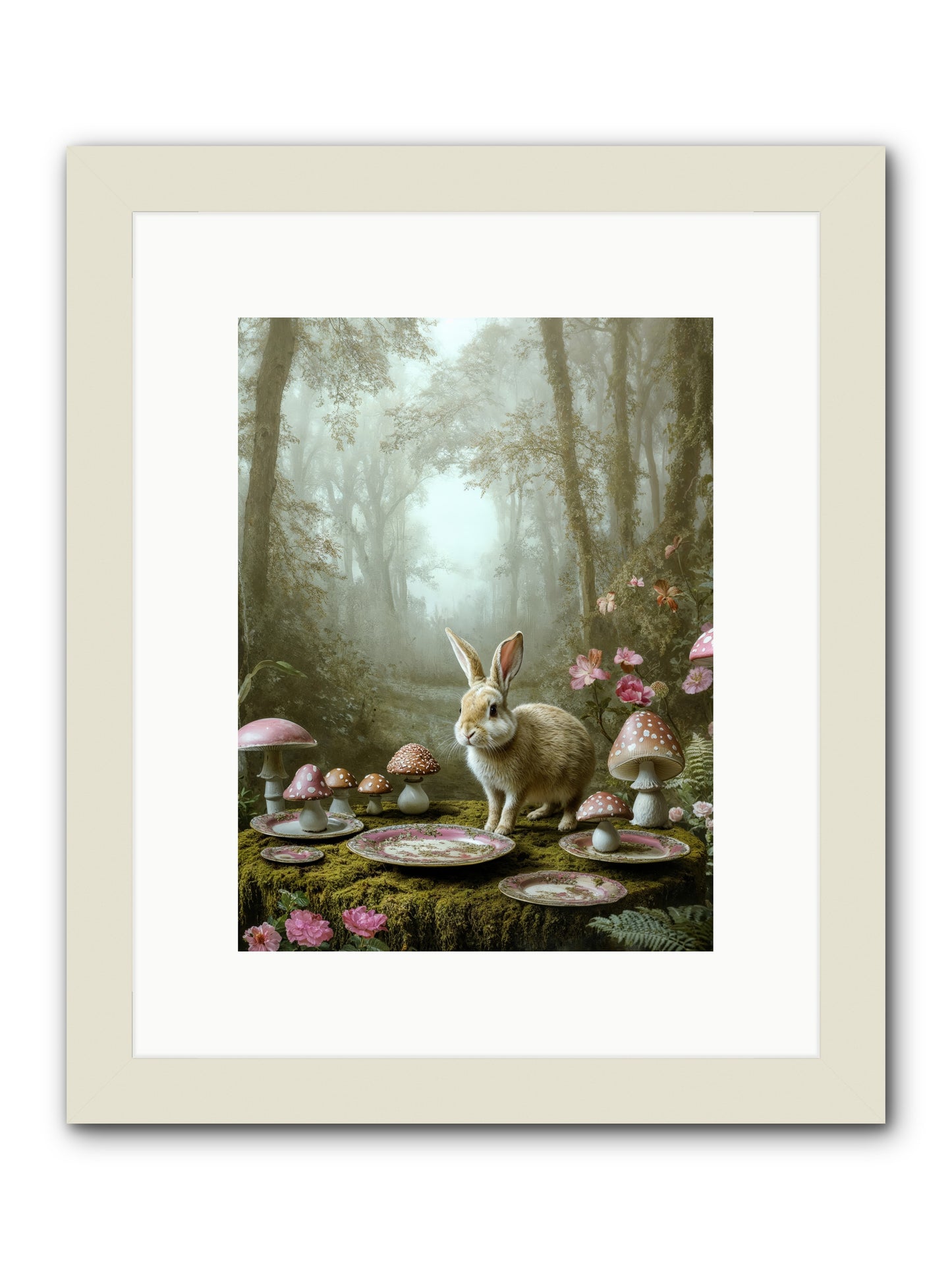 The Fairy Court Lapin -- Framed Print - White 9x12