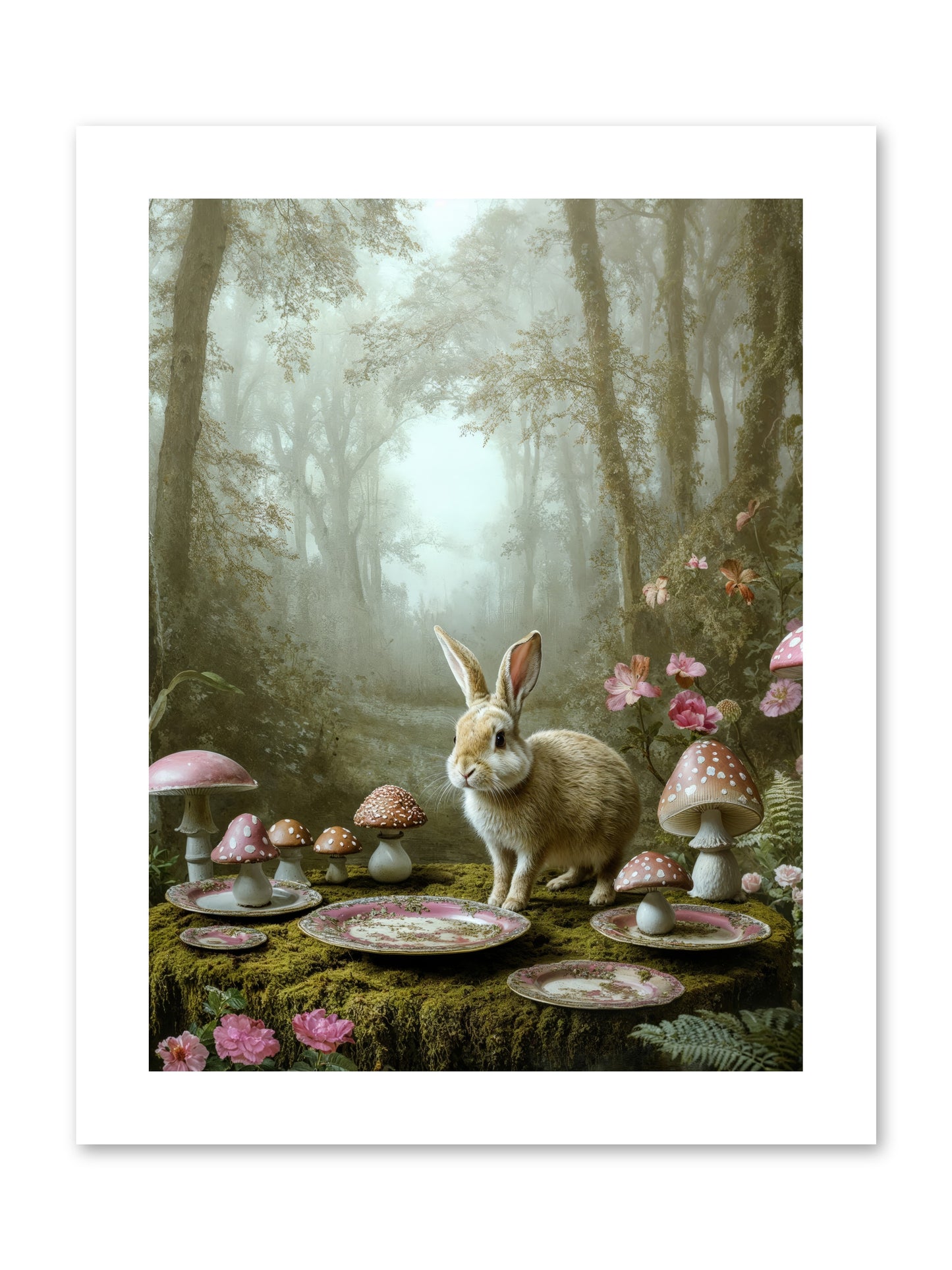 The Fairy Court Lapin -- Paper Print 9x12