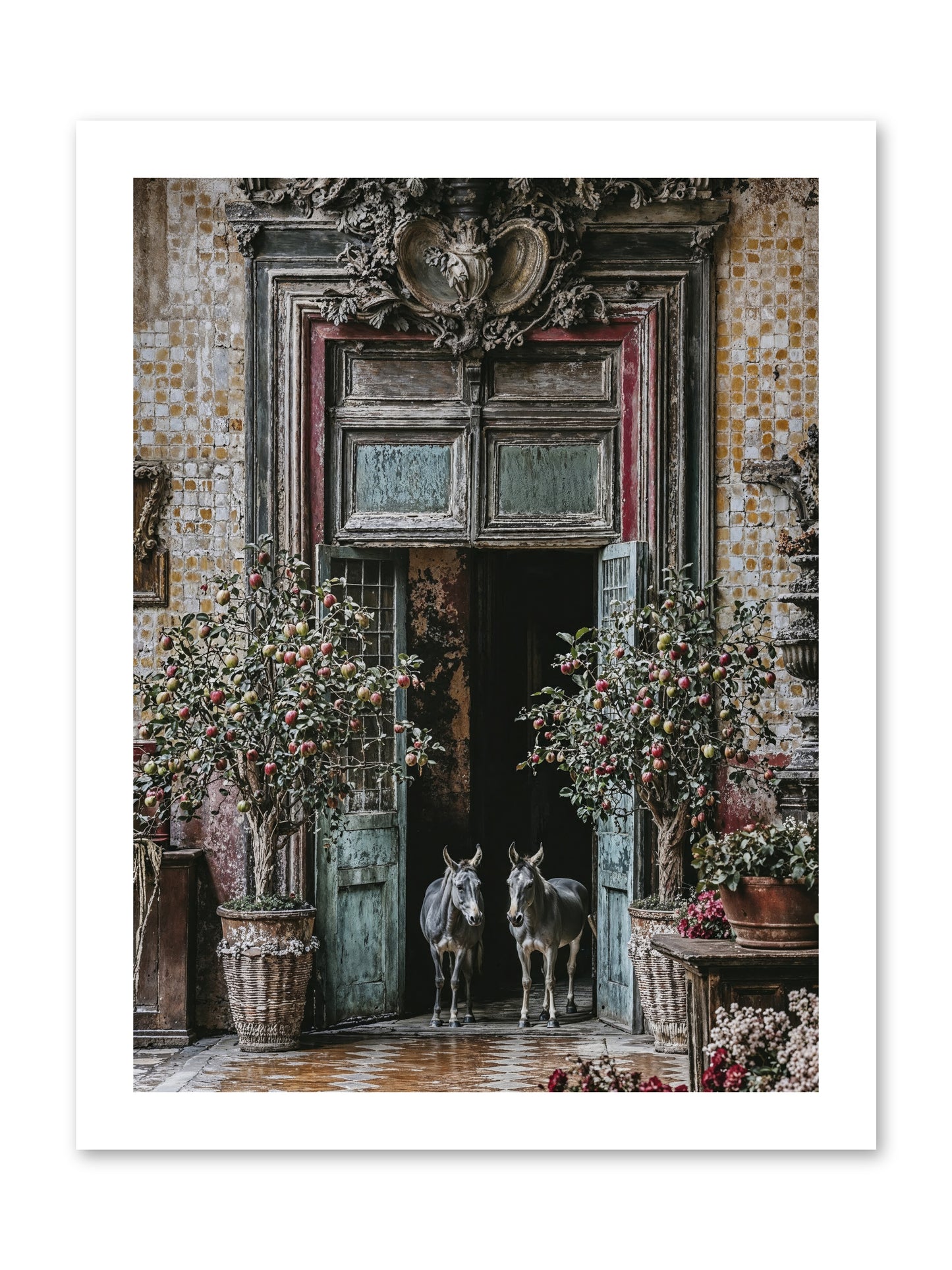 The Familiar Gate -- Loose Canvas Print 12x16