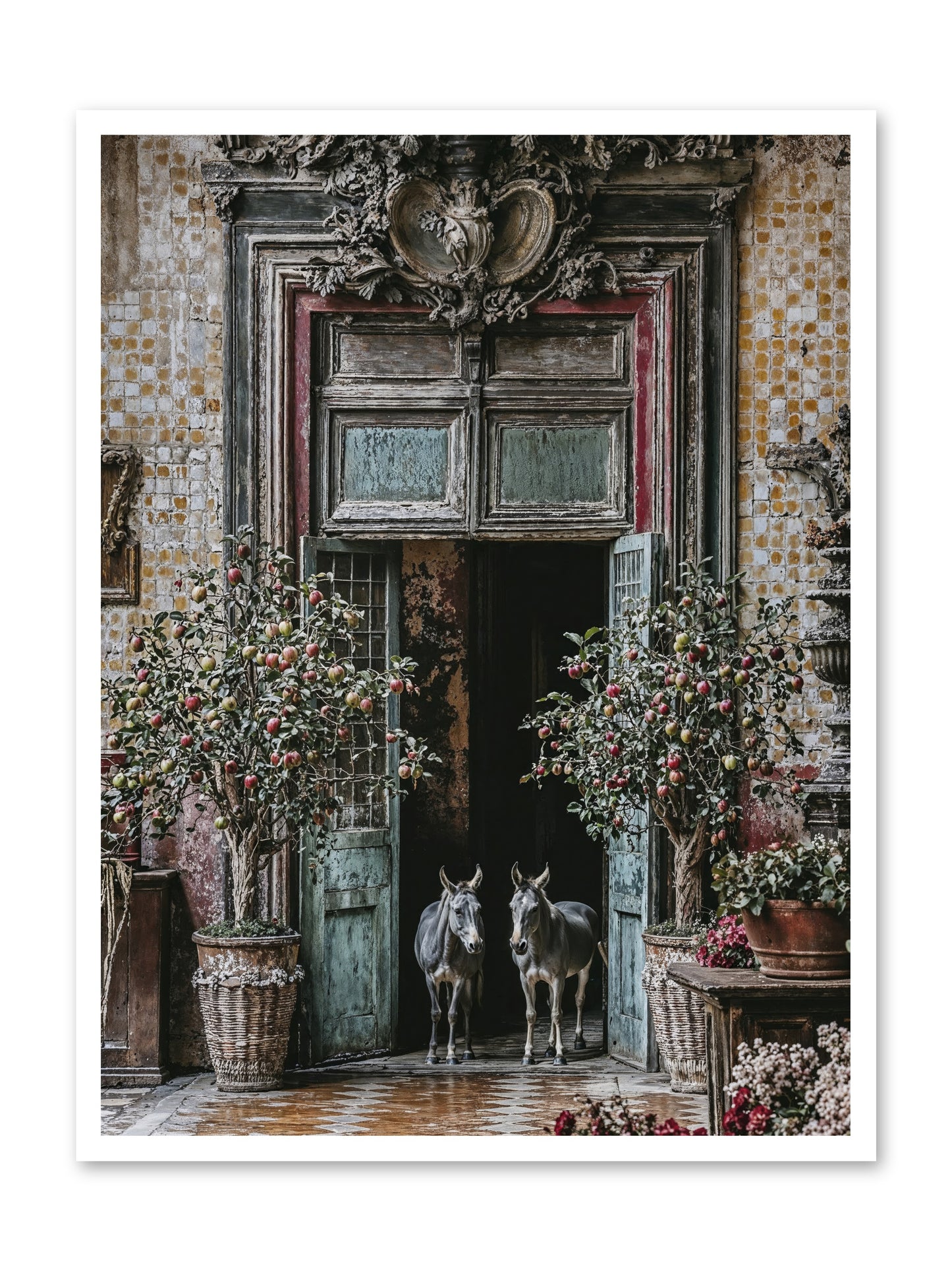 The Familiar Gate -- Loose Canvas Print 30x40