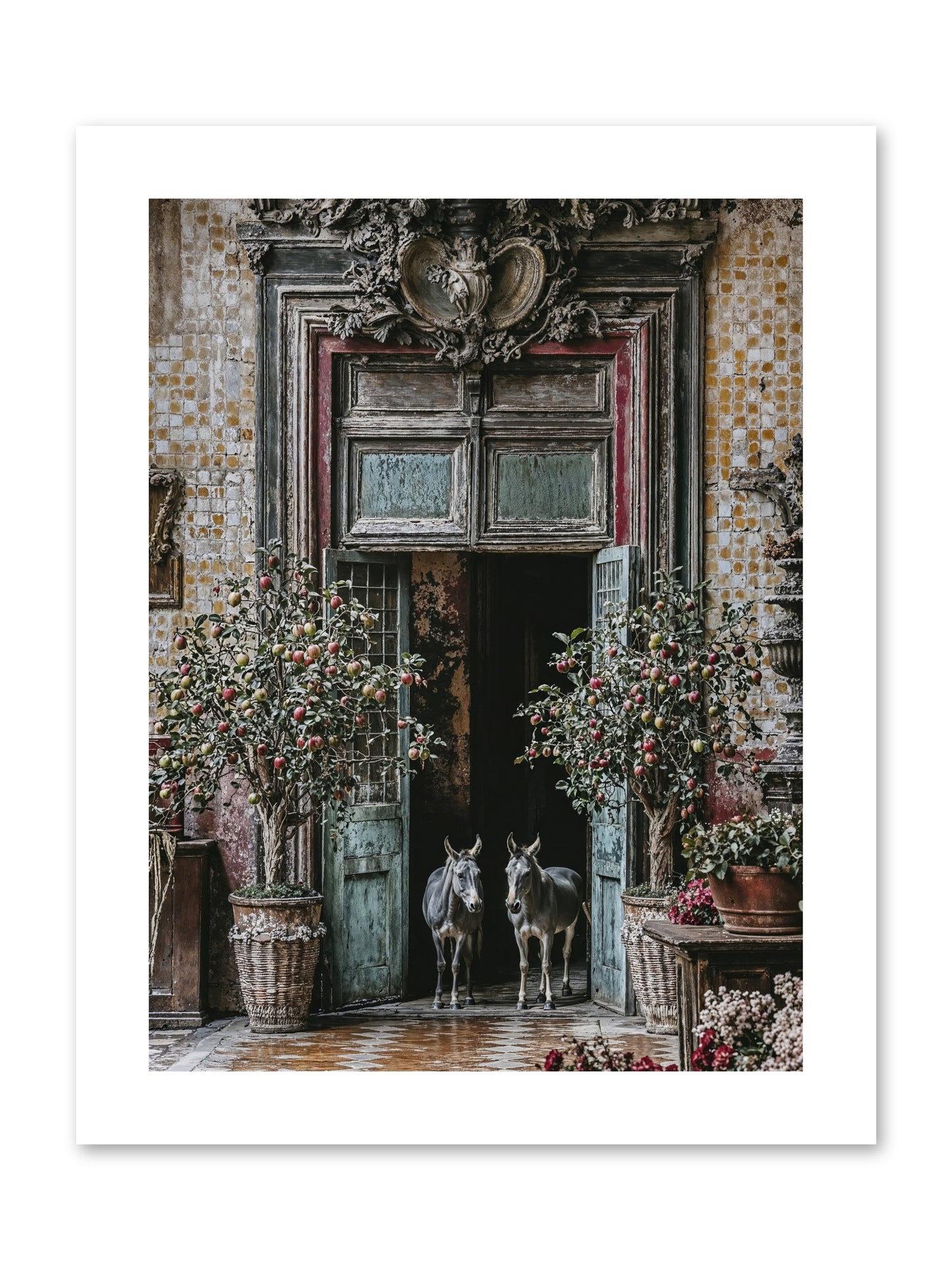 The Familiar Gate -- Paper Print 9x12