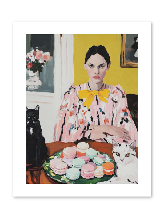 The Feline Patisserie Society -- Paper Print 9x12
