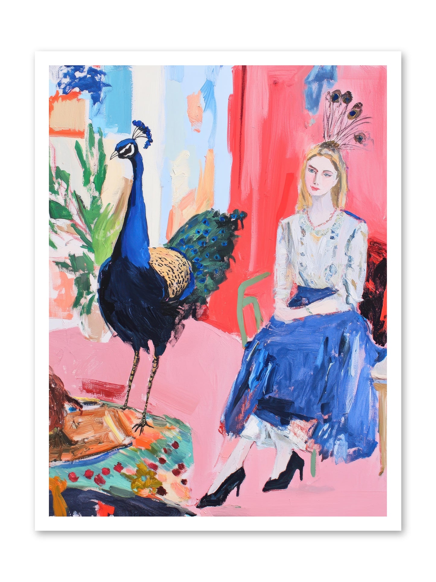 The Flamboyant Courtship -- Paper Print 24x32