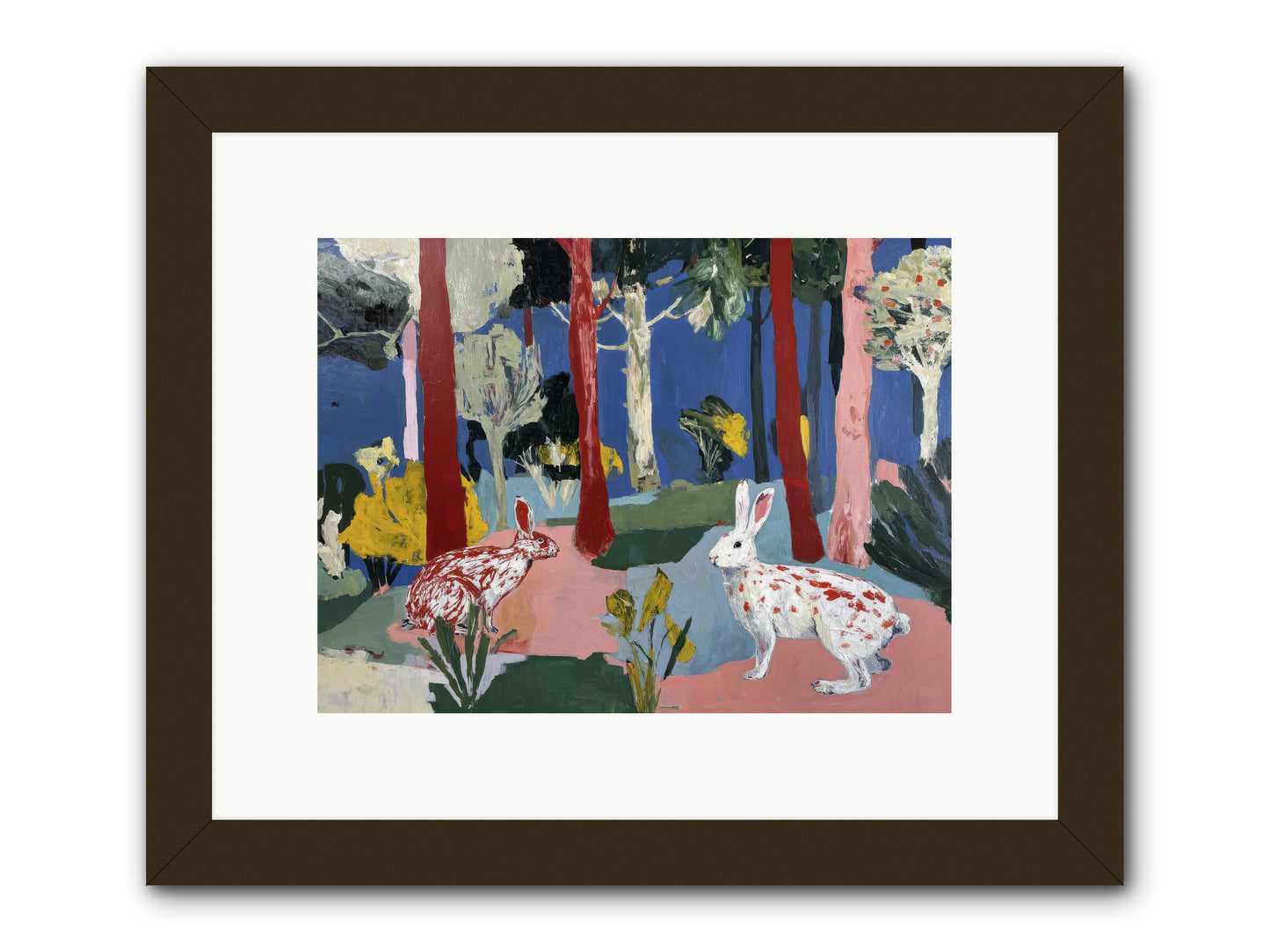 The Forest's Secret Language -- Framed Print - Black 12x9