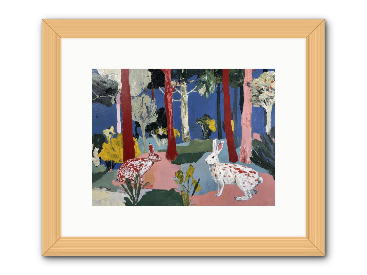 The Forest's Secret Language -- Framed Print - Natural 12x9